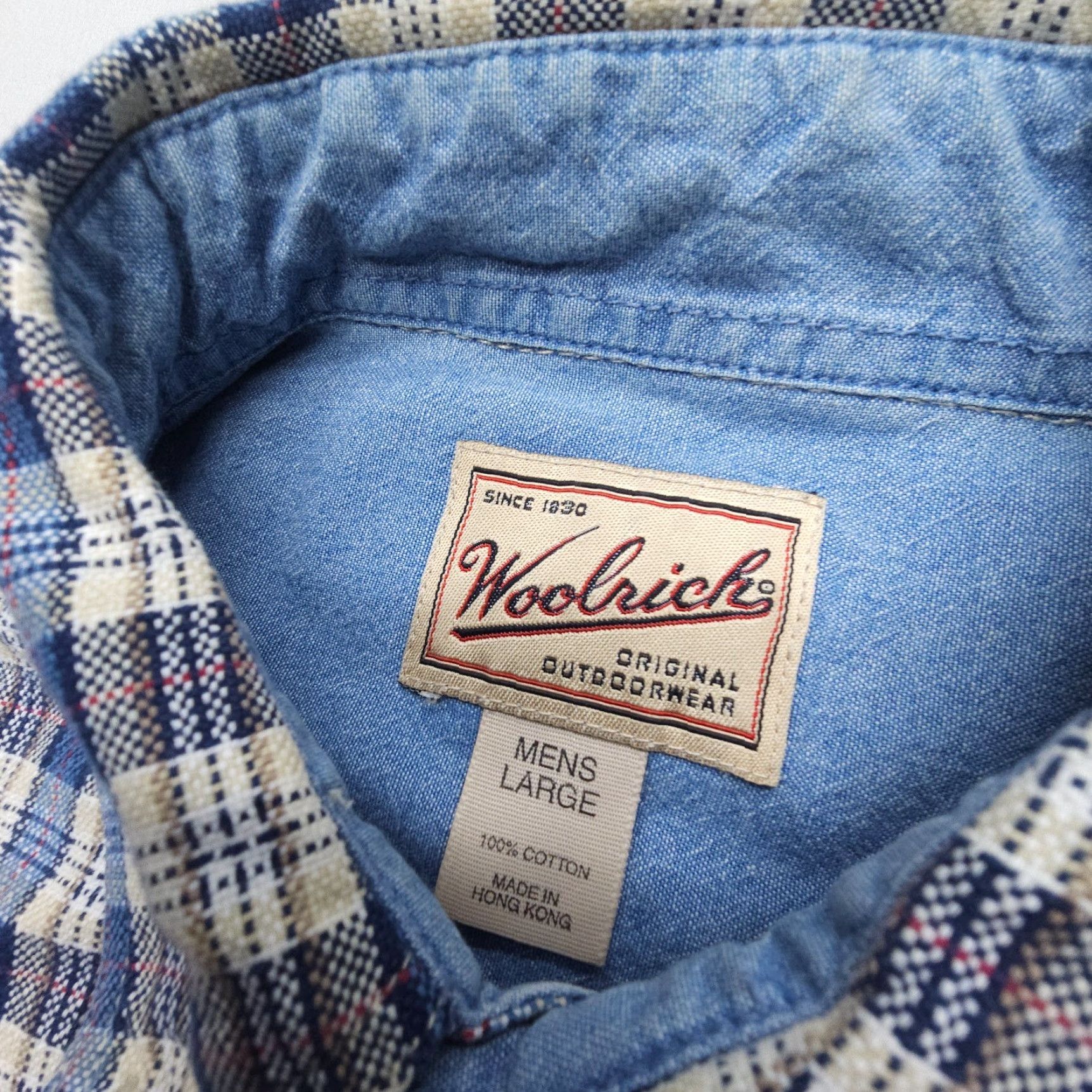 Vintage Woolrich Heavyweight Plaid Button-Up Long Sleeve Shirt Mens Large Outdoor Casual Size US L / EU 52-54 / 3 - 3 Thumbnail