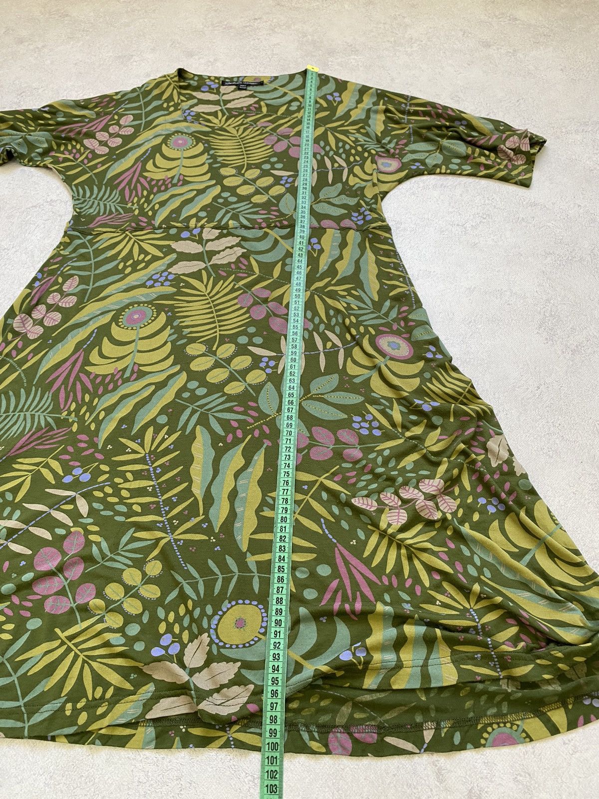 Gudrun Sjoden Gudrun Sjoden Womens Multicolor Floral Midi Dress Size L Size L / US 10 / IT 46 - 12 Thumbnail