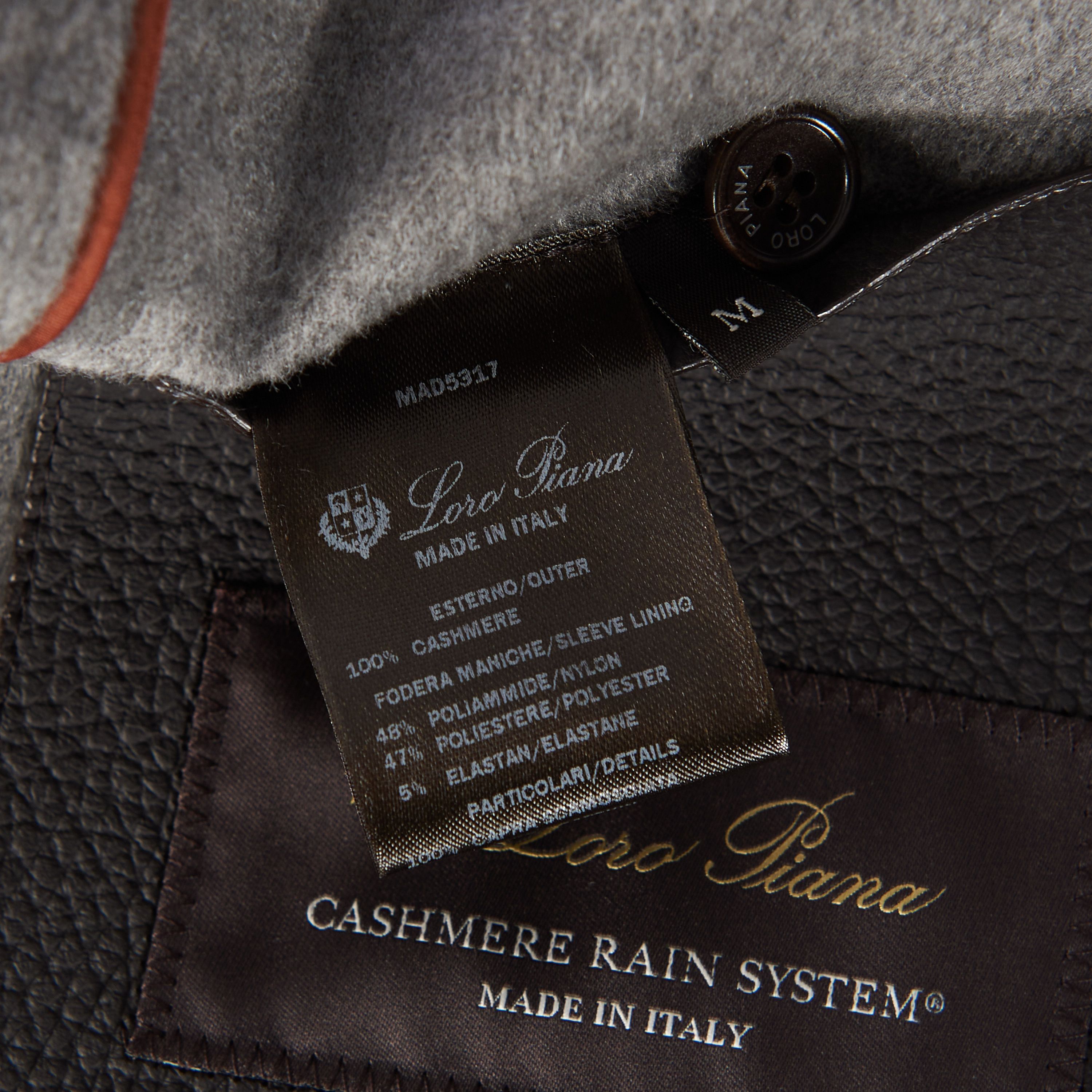 Single-Breasted Coat In Grey Double-Faced Cashmere