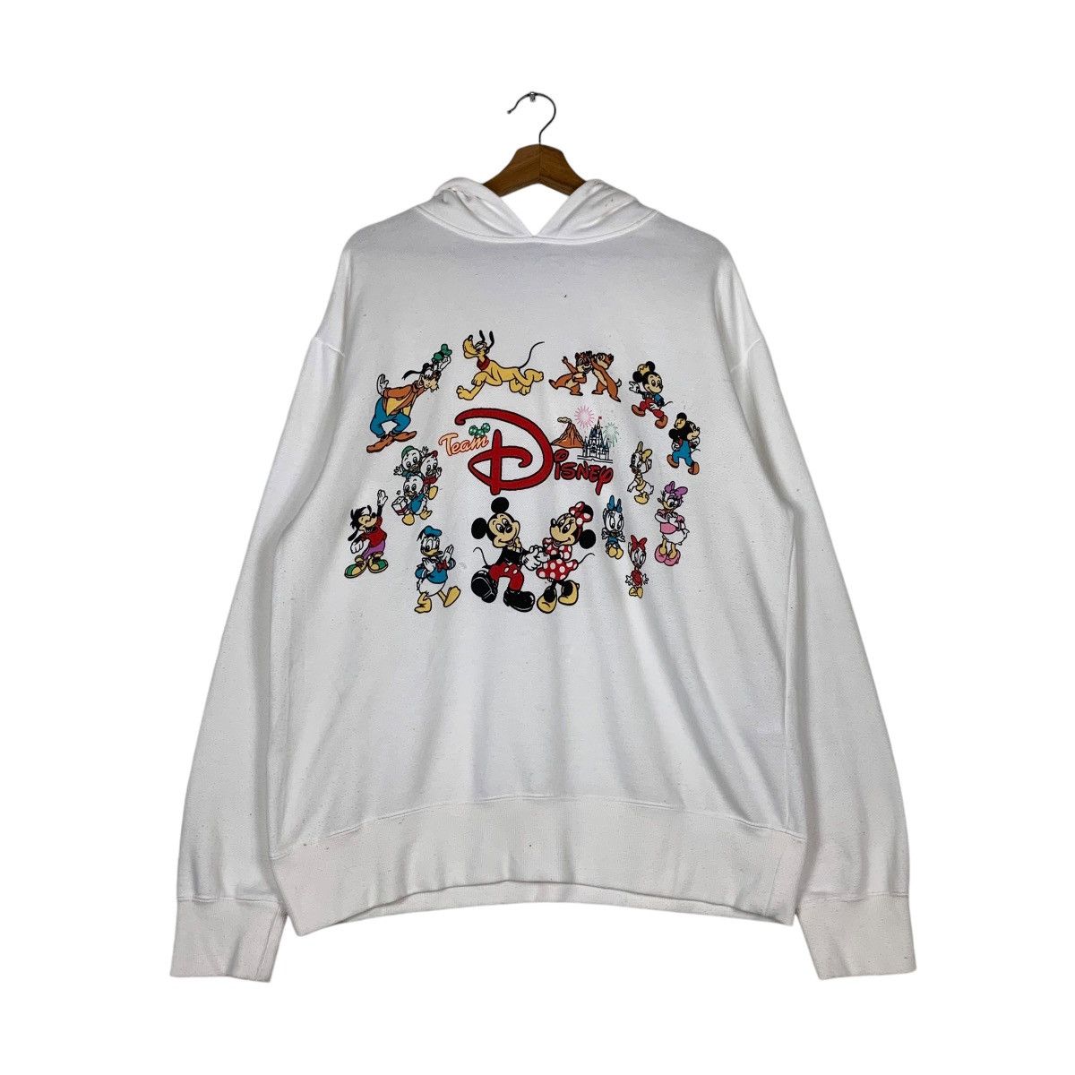 Disney Tokyo Disney Resort All Character Pullover Hoodie #1312-C59 Size US L / EU 52-54 / 3 - 10 Thumbnail