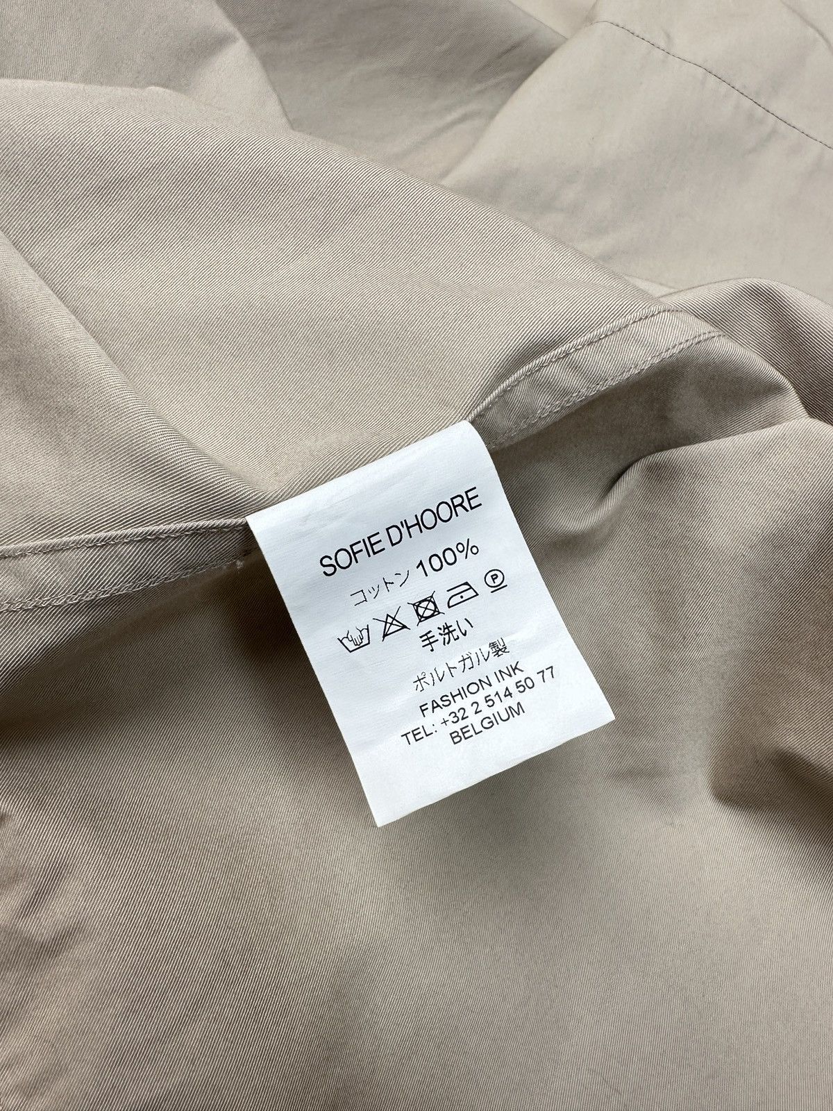 SOFIE D'HOORE SOFIE D’HOORE Belgium Open Front Coat Jacket Beige size 34 Size XS / US 0-2 / IT 36-38 - 16 Thumbnail