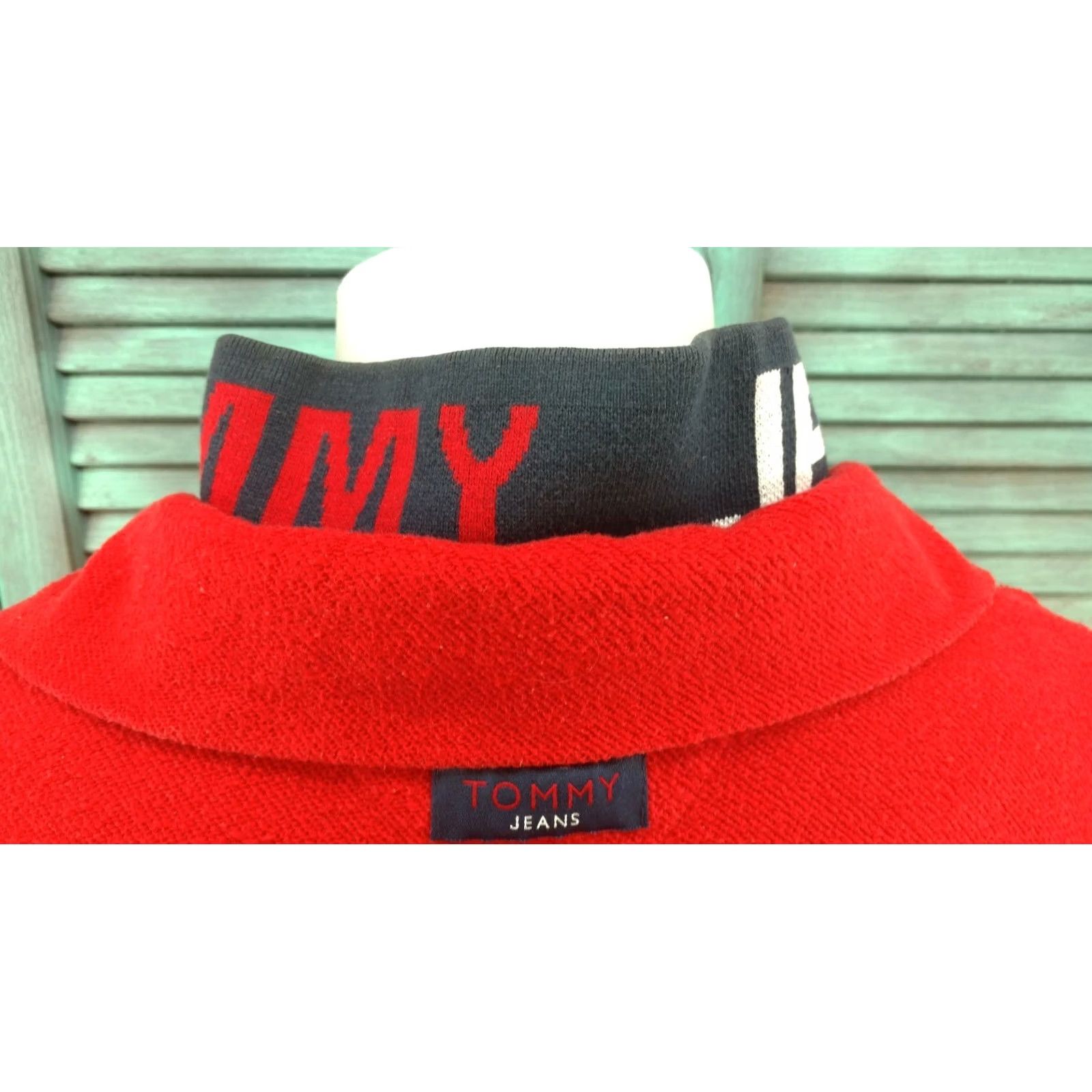 Tommy Hilfiger VTG Tommy Hilfiger Men's 2XL 1/4 Zip Red Pullover Sweater 100% Cotton 2XL Size XXL Size US XXL / EU 58 / 5 - 4 Thumbnail