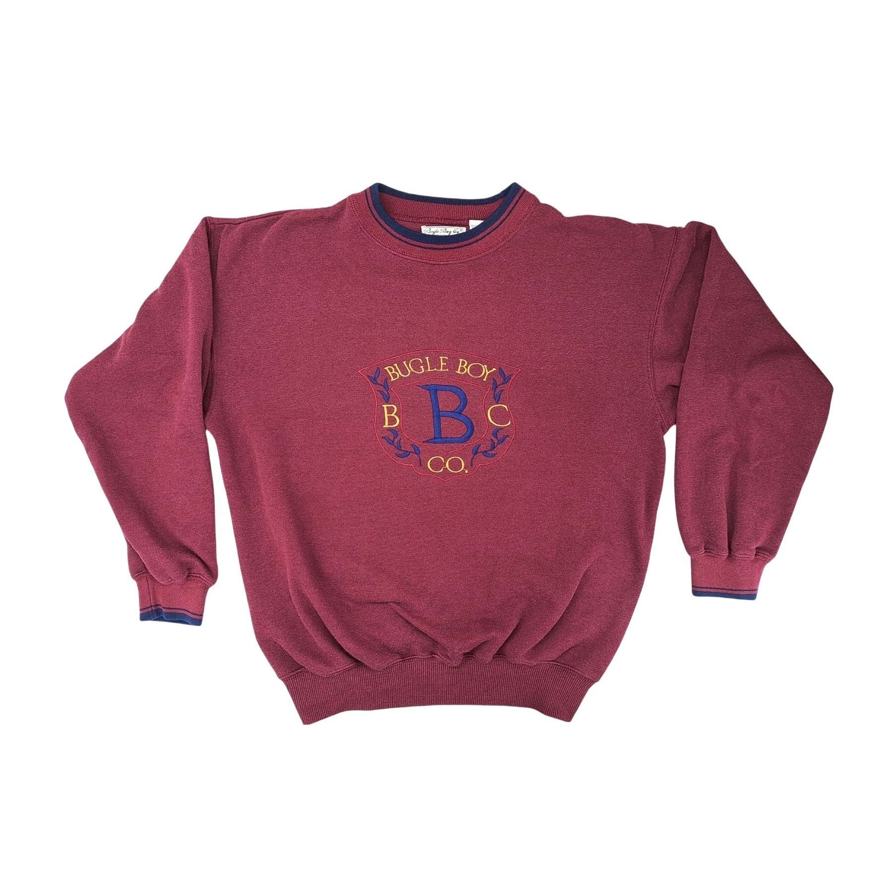 Bugle Boy Vintage Bugle Boy Sweatshirt Embroidered Blue Logo Oversized Size US M / EU 48-50 / 2 - 1 Thumbnail