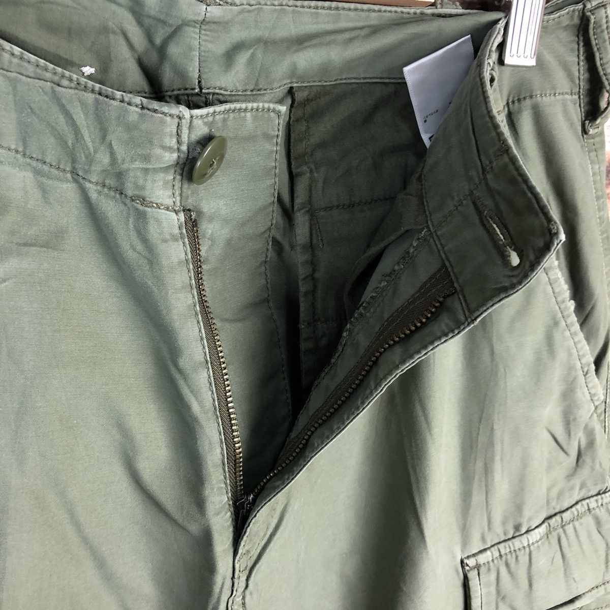 Japanese Brand DLL Uniqlo Green utility Cargo Multipocket Pants #C217 Size US 28 / EU 44 - 14 Thumbnail