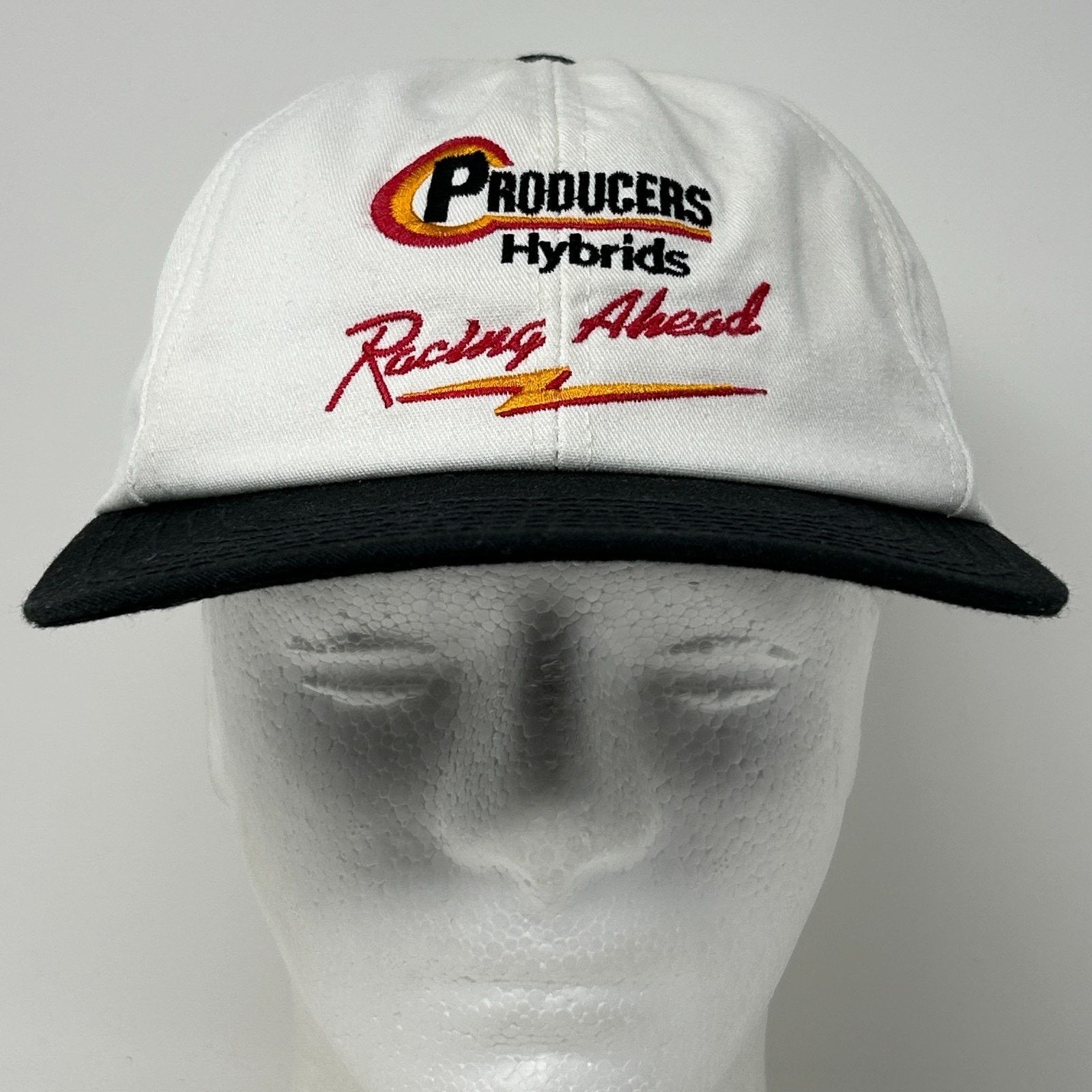 Vintage Vintage 90s Producers Hybrids Hat Baseball Cap Seeds White Size ONE SIZE - 2 Thumbnail
