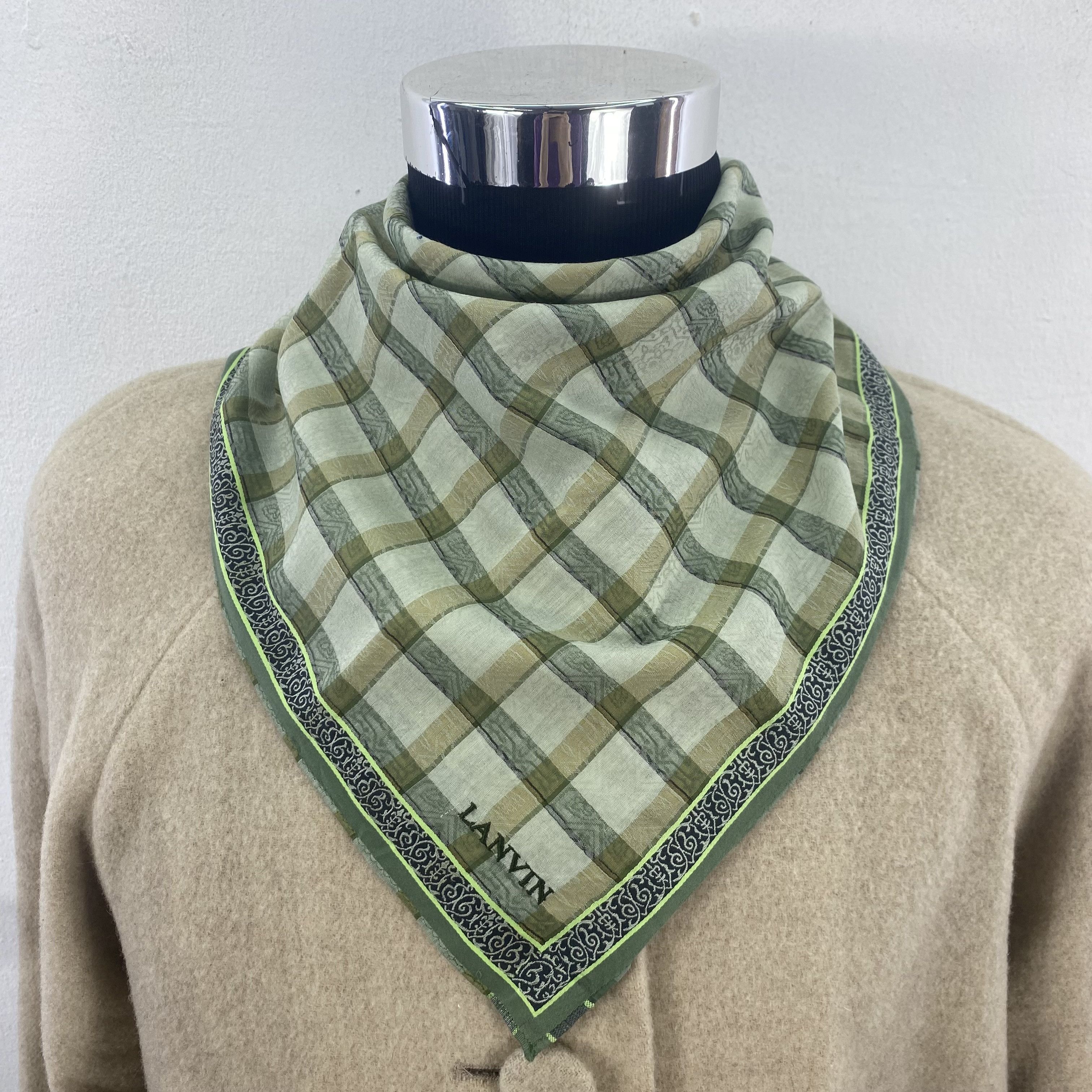 Lanvin × Vintage Vintage Lanvin Handkerchief Neckerchief Bandana H074P Size ONE SIZE - 1 Thumbnail