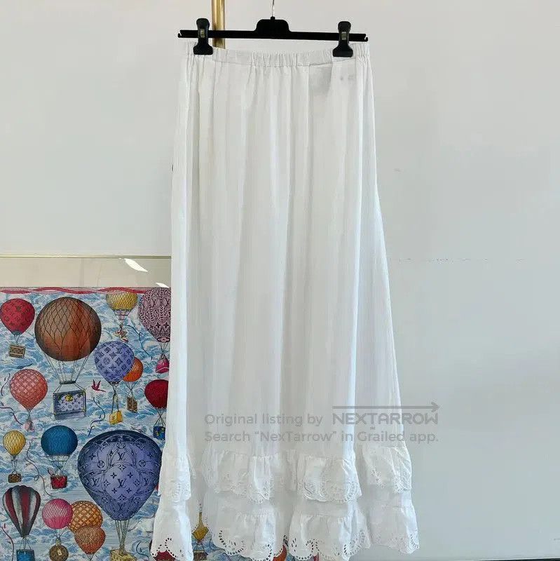 Miu Miu Miu Miu White Long Skirt for Women . Size 39" - 2 Thumbnail