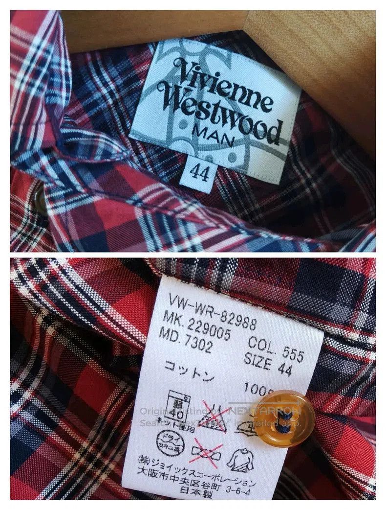 Vivienne Westwood Vivienne Westwood Red Plaid Short Sleeve Shirt. Size US M / EU 48-50 / 2 - 6 Thumbnail