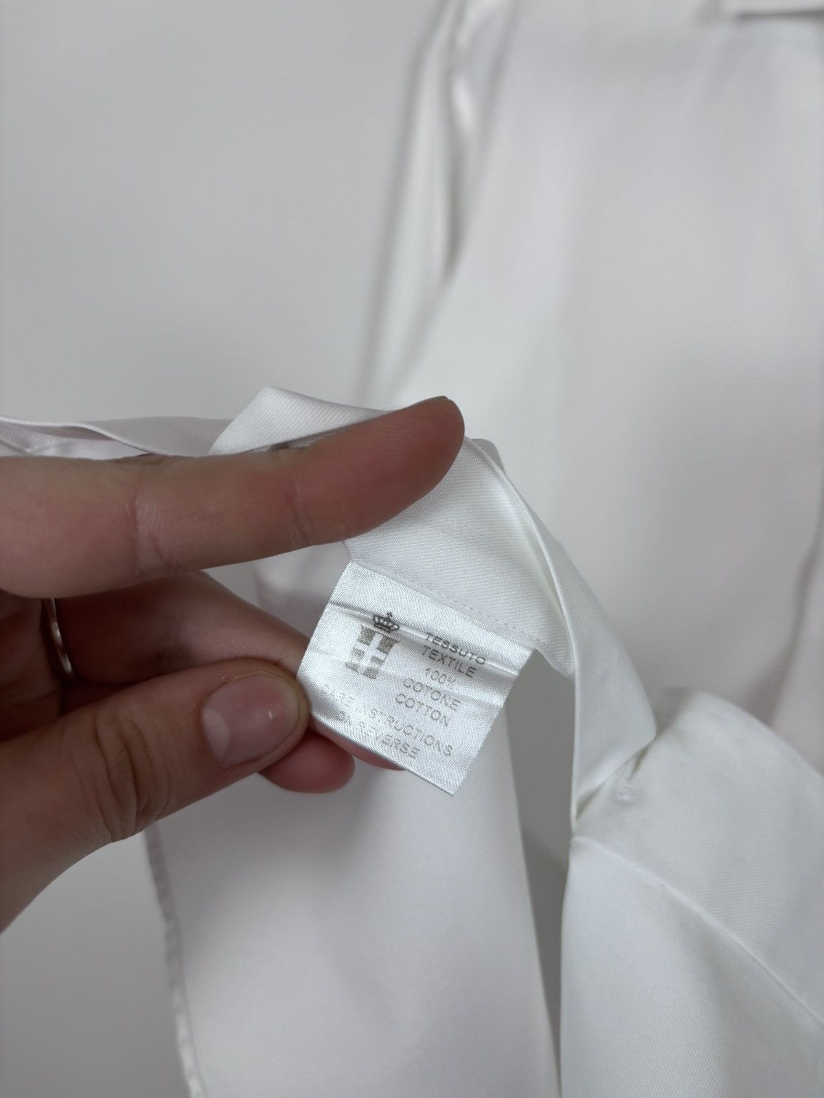 Other Emanuel Berg Men’s White Dress Button Up Shirt French Cuff Size US XL / EU 56 / 4 - 15 Thumbnail