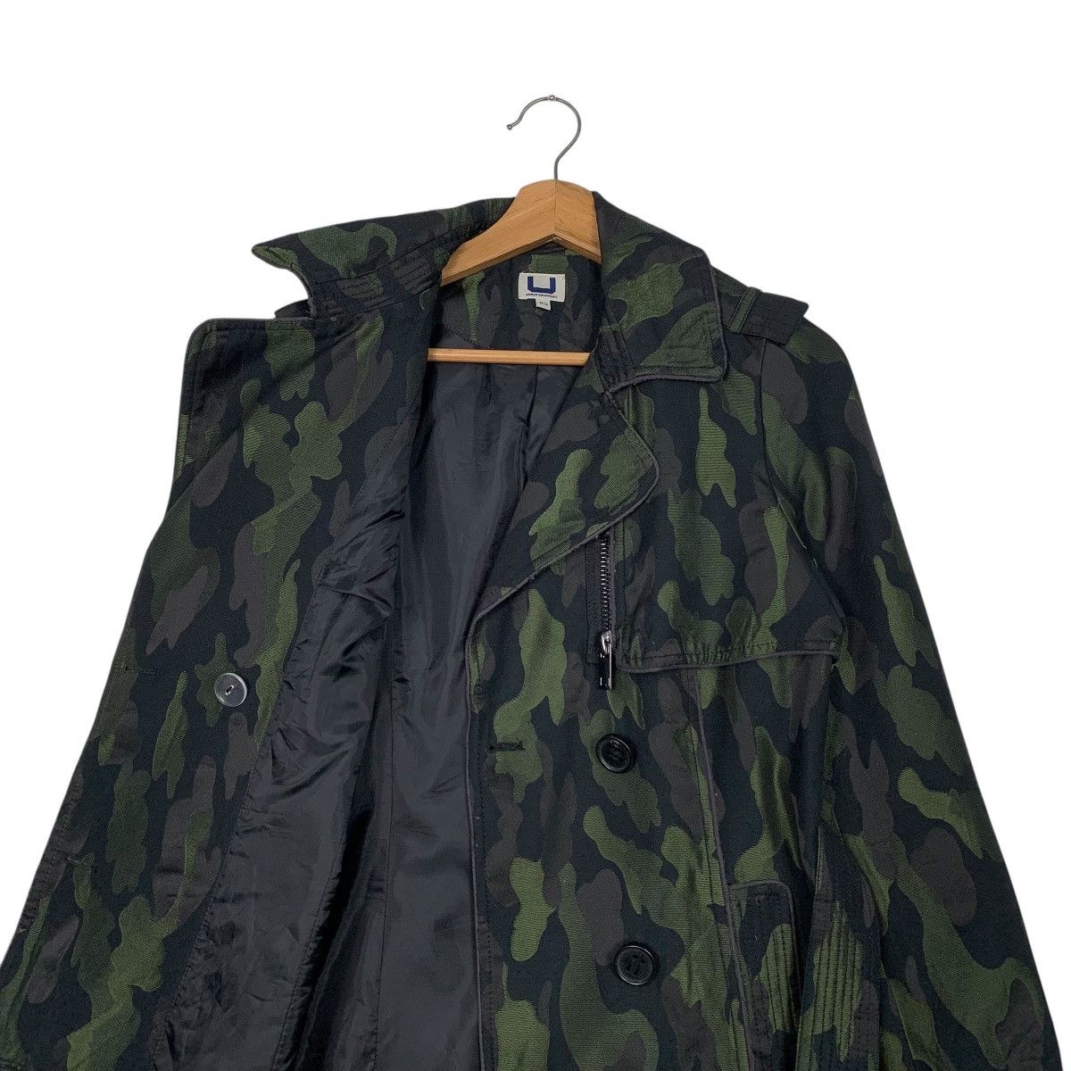 Adolfo Dominguez Aldolfo Dominguez Camouflage Double Breasted Trenchcoat Size XS / US 0-2 / IT 36-38 - 11 Thumbnail