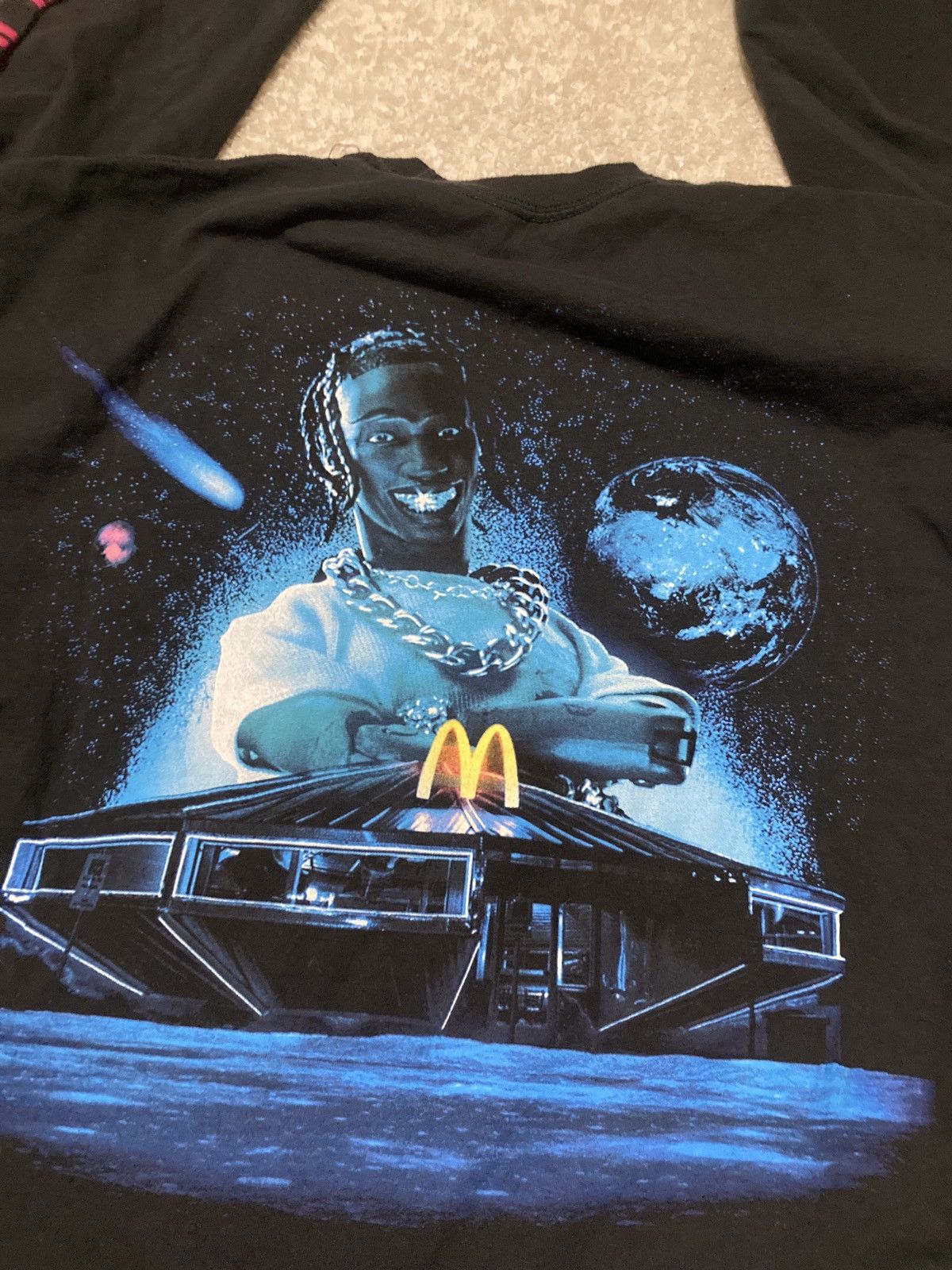 Band Tees × Travis Scott Cactus Jack “ I’m lovin’ it “ long sleeve Size US XL / EU 56 / 4 - 1 Thumbnail