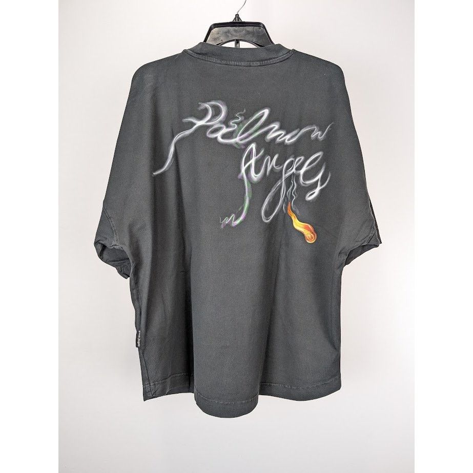 Palm Angels o1rshd1 Foggy PA Logo Over T-Shirt in Black / White Size US M / EU 48-50 / 2 - 10 Thumbnail