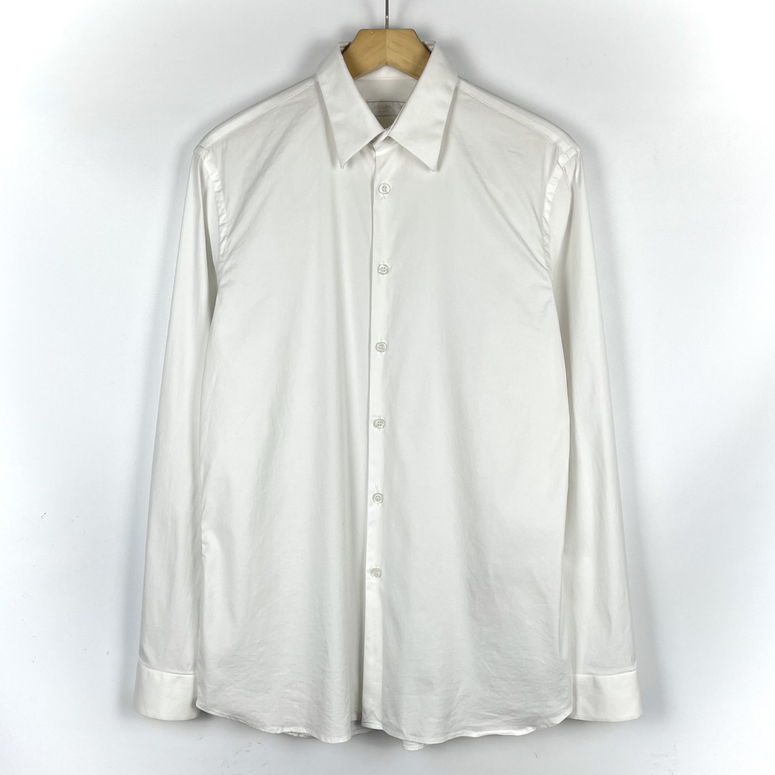 Prada Prada Long Sleeve Button Up Formal Shirt Size US M / EU 48-50 / 2 - 1 Thumbnail