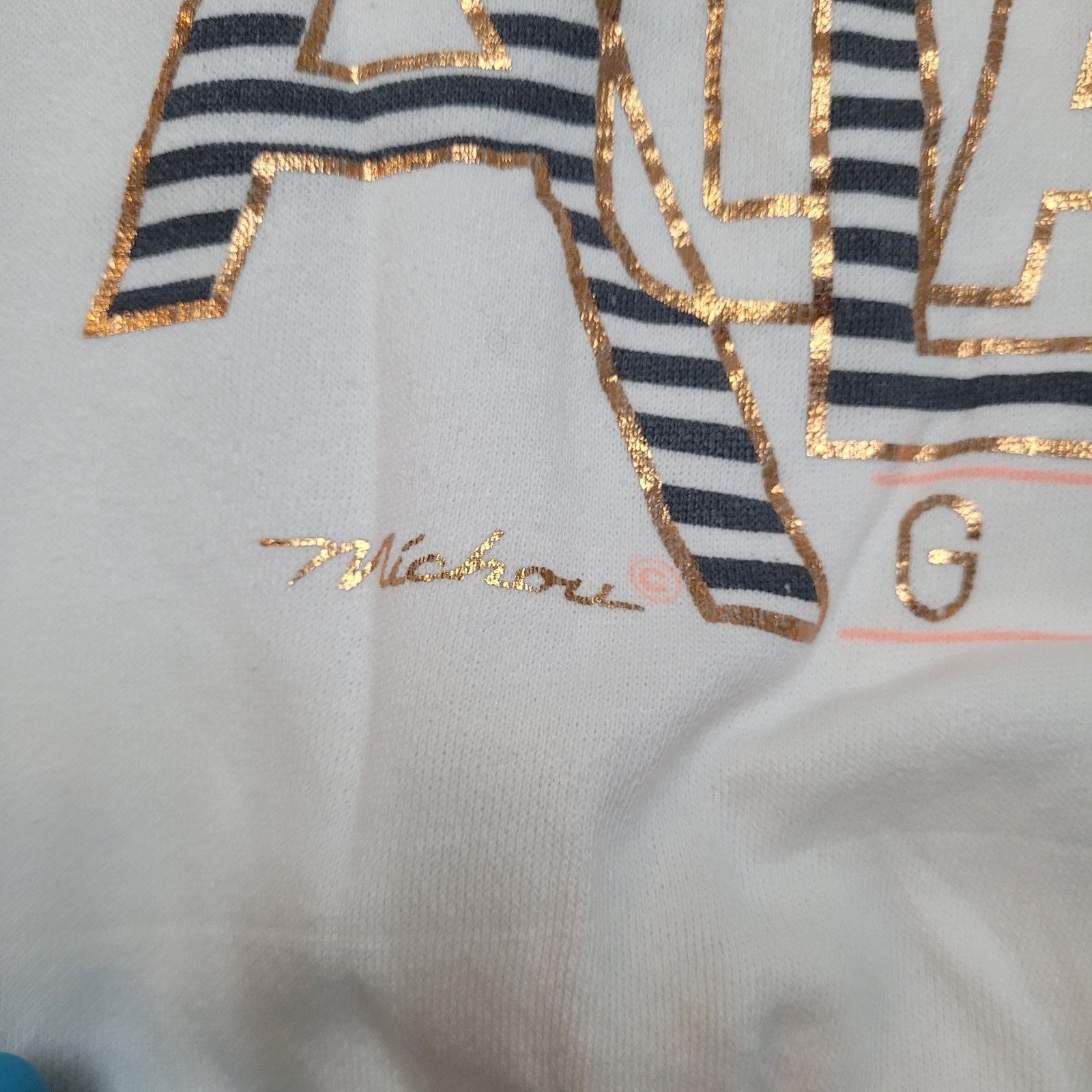 Vintage VTG 80s Atlanta Skyline Sweatshirt Boxy Womens L Metallic Size L / US 10 / IT 46 - 3 Thumbnail