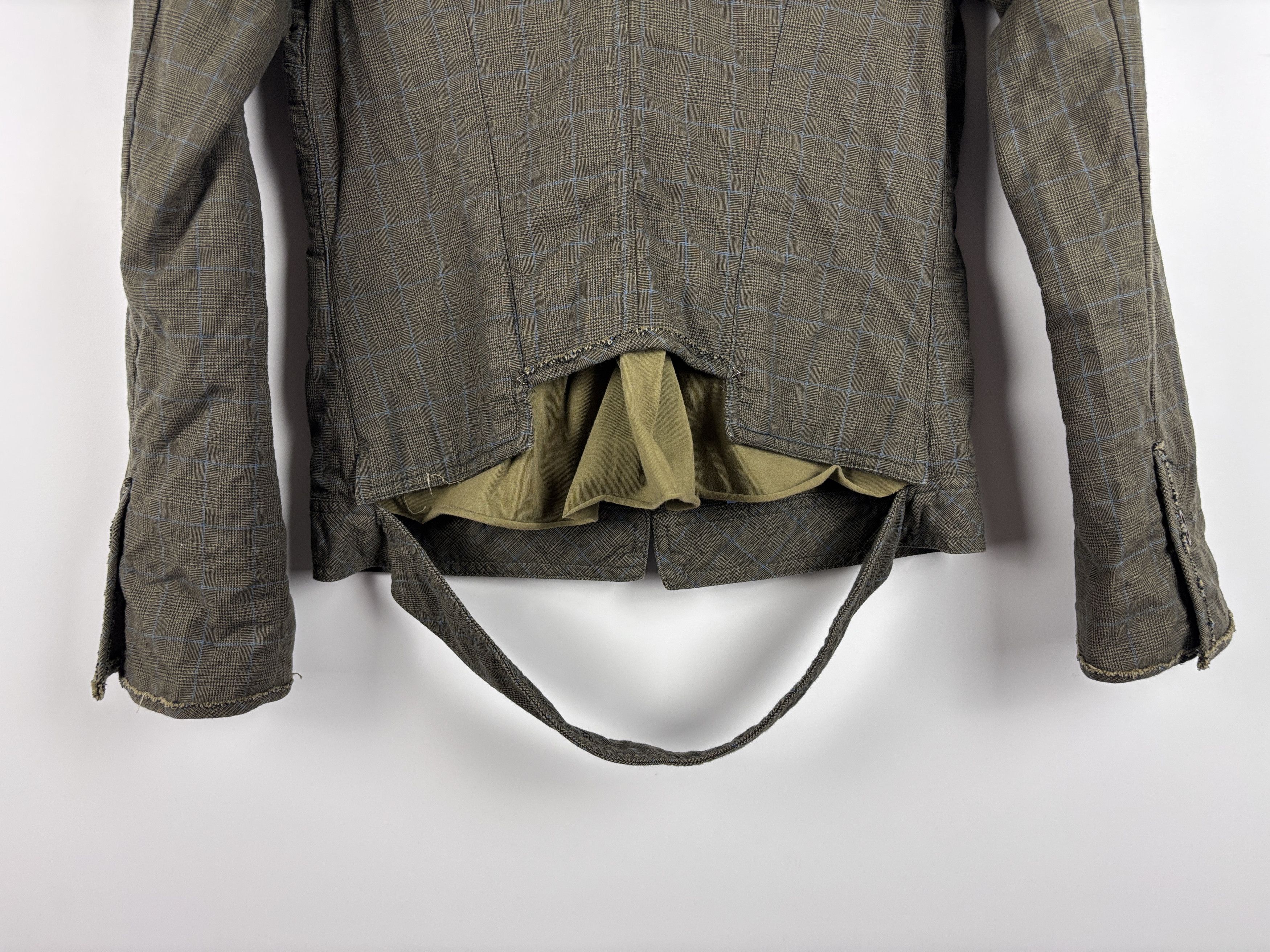 Cop Copine Vintage Cop Copine Check Cotton Blazer Green Size 38 Size XS / US 0-2 / IT 36-38 - 6 Thumbnail