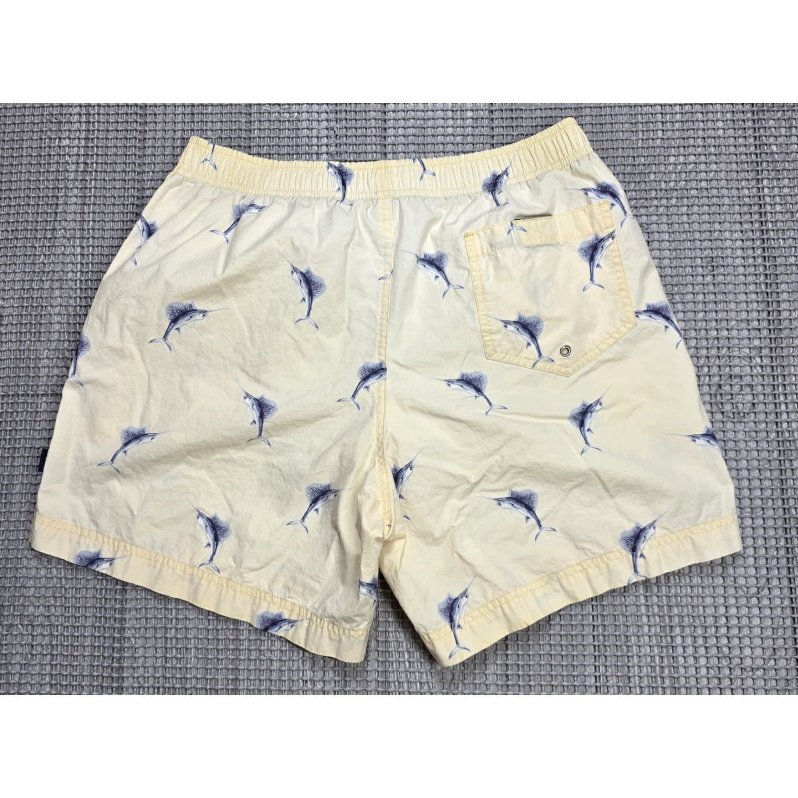 Vintage VINTAGE Polo Sport Shirt Shorts S Yellow 90s Shark Swordfish Print Trunks Mens Size US S / EU 44-46 / 1 - 3 Thumbnail