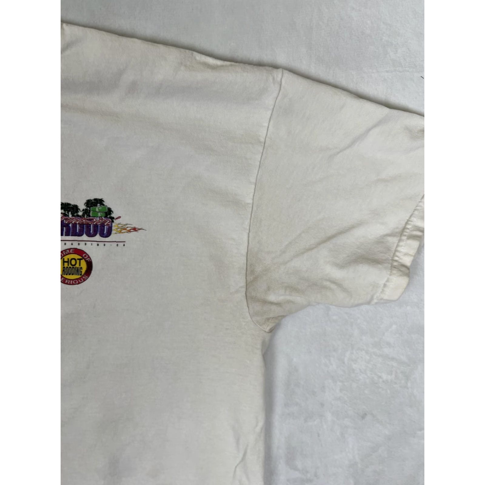 Gildan VINTAGE Route 66 Cruisin' Berdoo T-Shirt Mens XL White Hot Rod Cars San Bernardino CA Size US XL / EU 56 / 4 - 5 Thumbnail