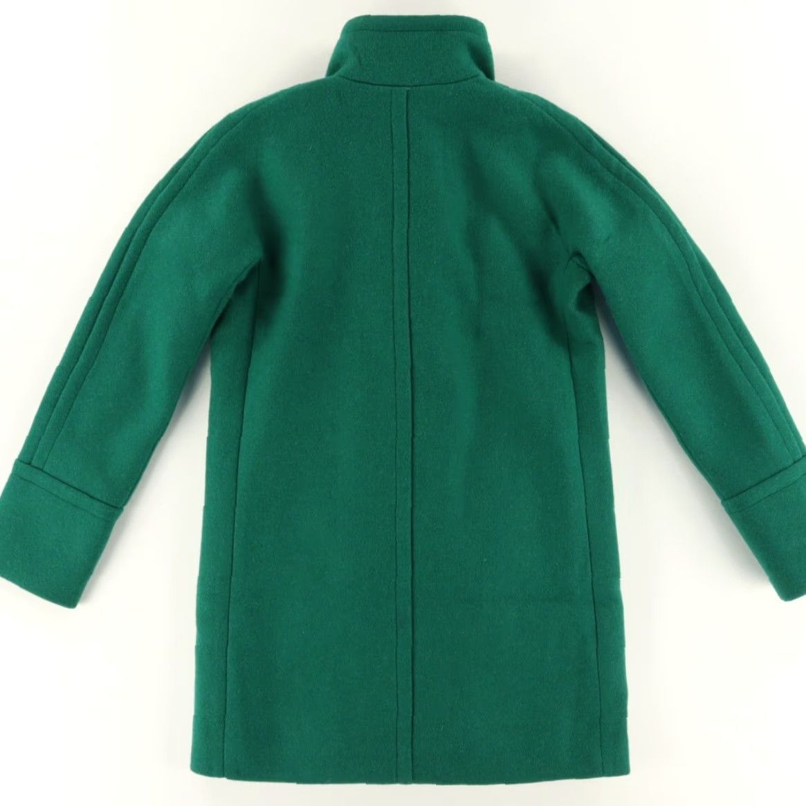 J.Crew J. Crew Heavy Wool City Coat Jacket Green Women's 0 Mock Long Sleeve Solid Size XS / US 0-2 / IT 36-38 - 4 Thumbnail
