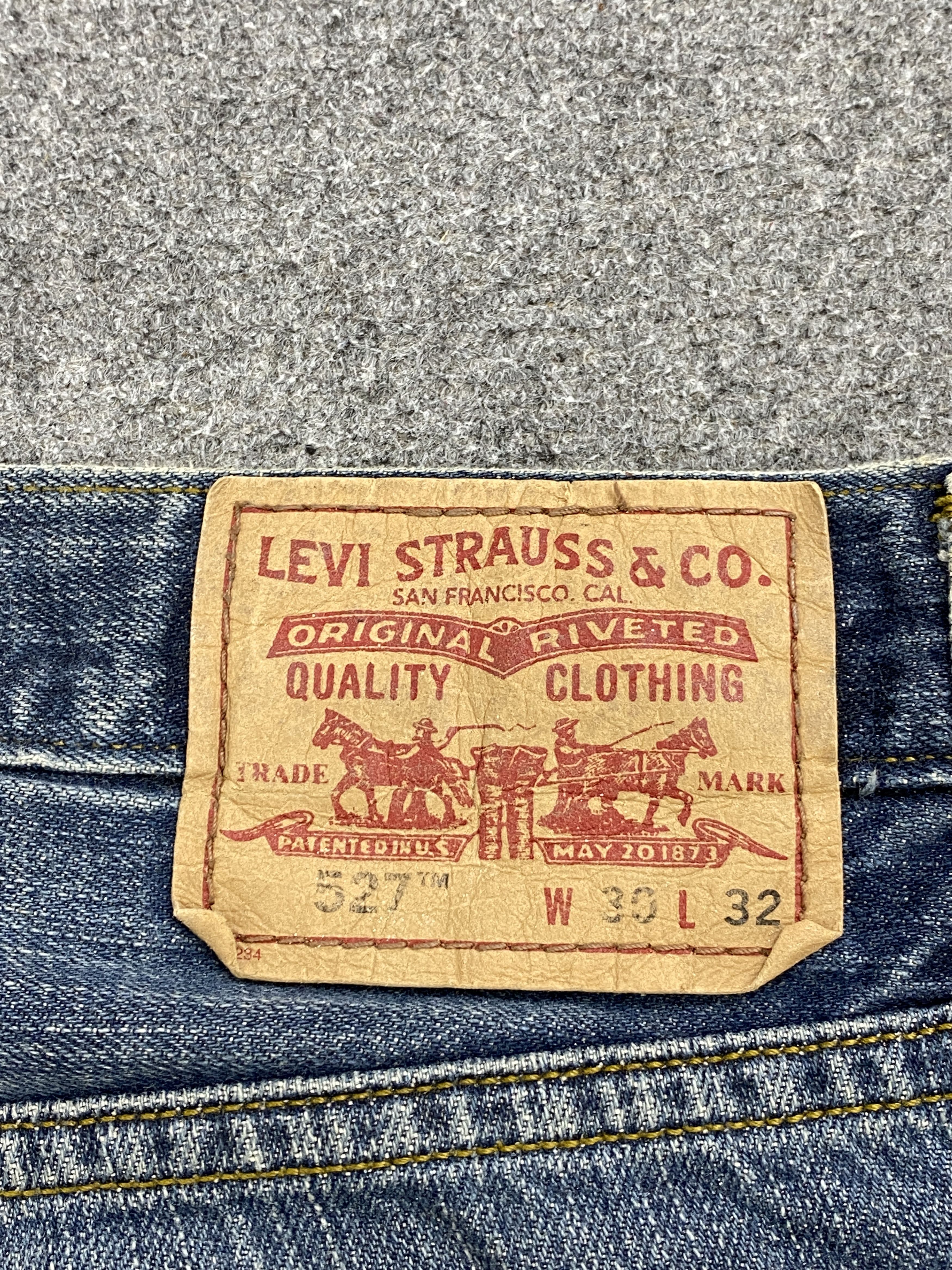 Levi's × Vintage Splatter Paint Vintage Levi's 527 Bootcut Jeans Size US 31 - 5 Thumbnail