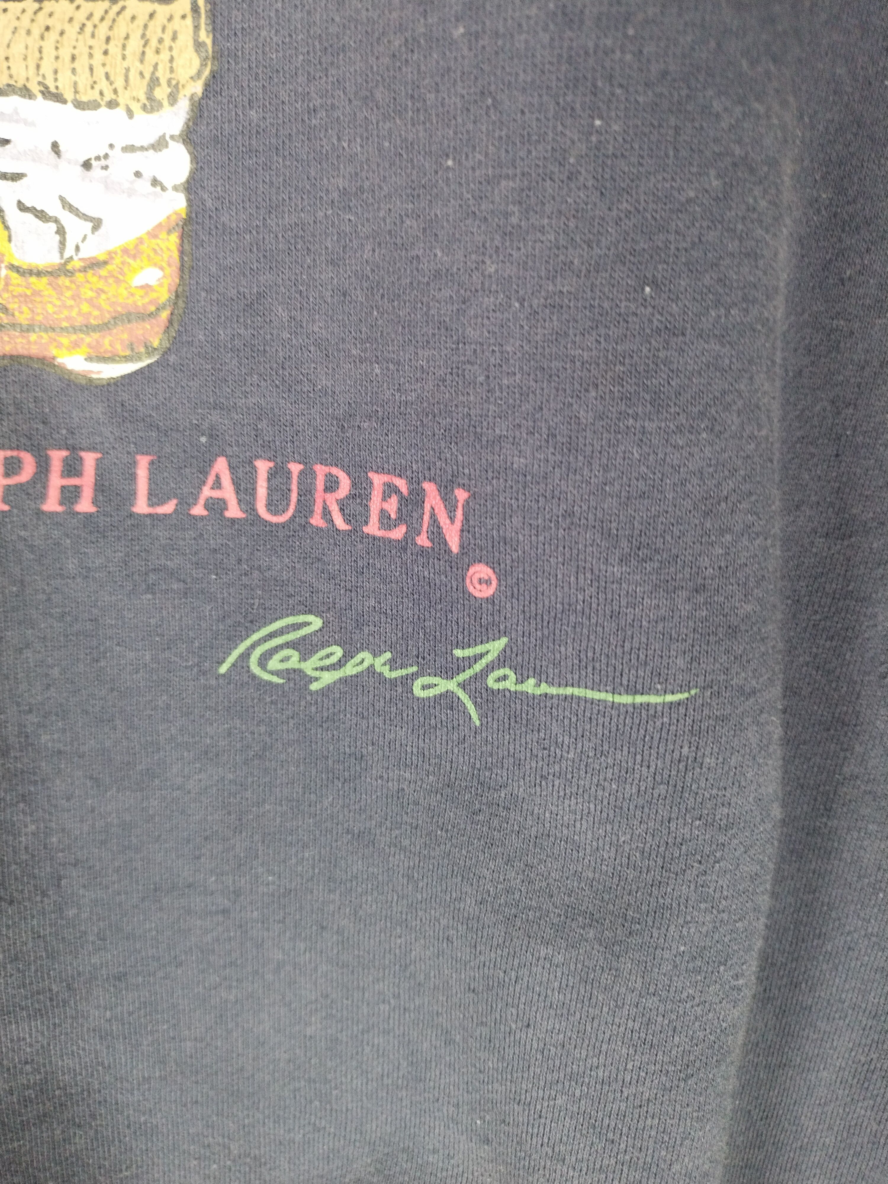 Polo Ralph Lauren × Ralph Lauren × Vintage 90's Bear Ralph Lauren by Polo Ralph Lauren Hoodie Size US L / EU 52-54 / 3 - 6 Thumbnail