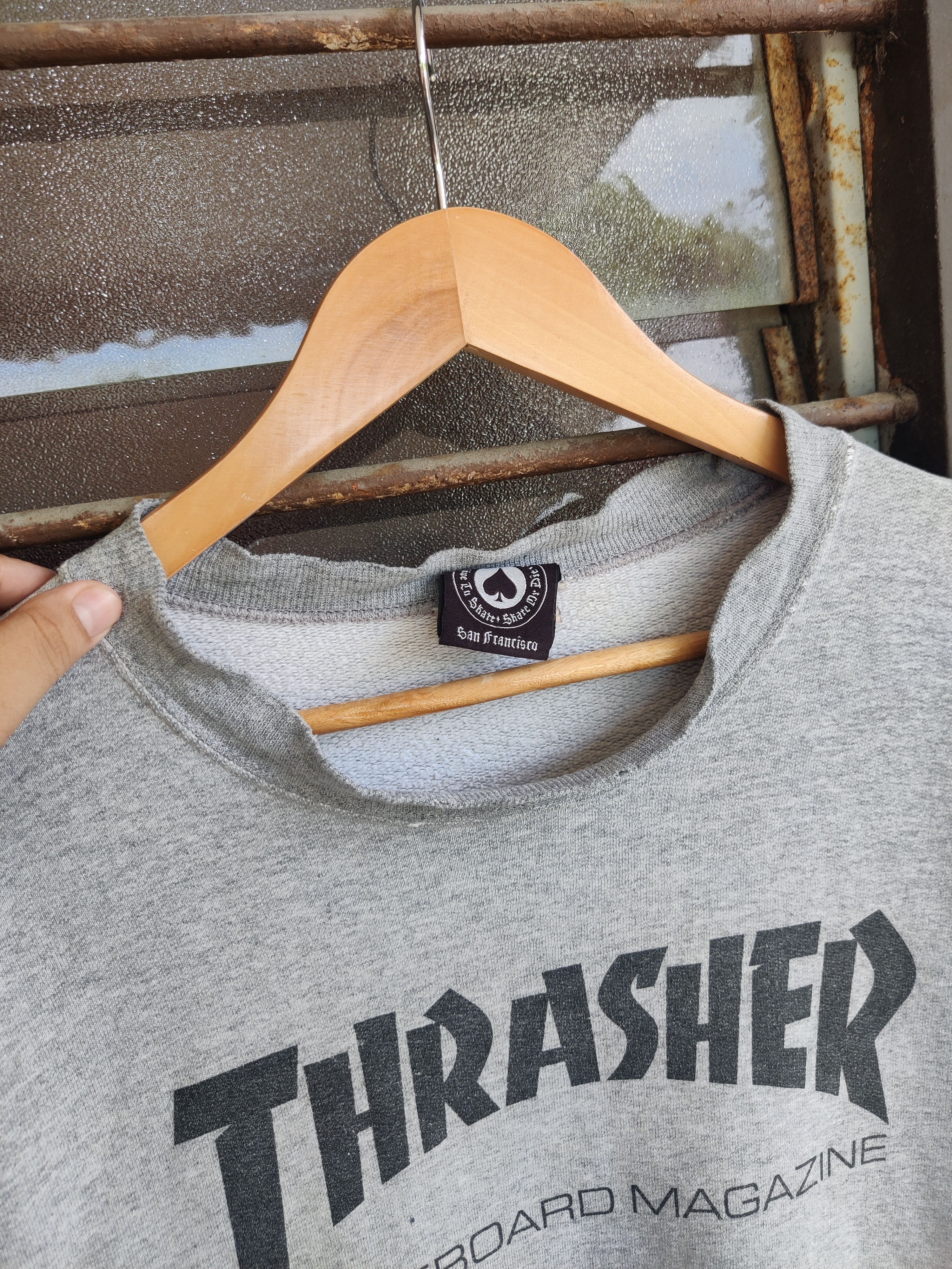 Thrasher Vintage Distressed Thrasher Skate Crewneck Sweatshirt Size US M / EU 48-50 / 2 - 8 Thumbnail