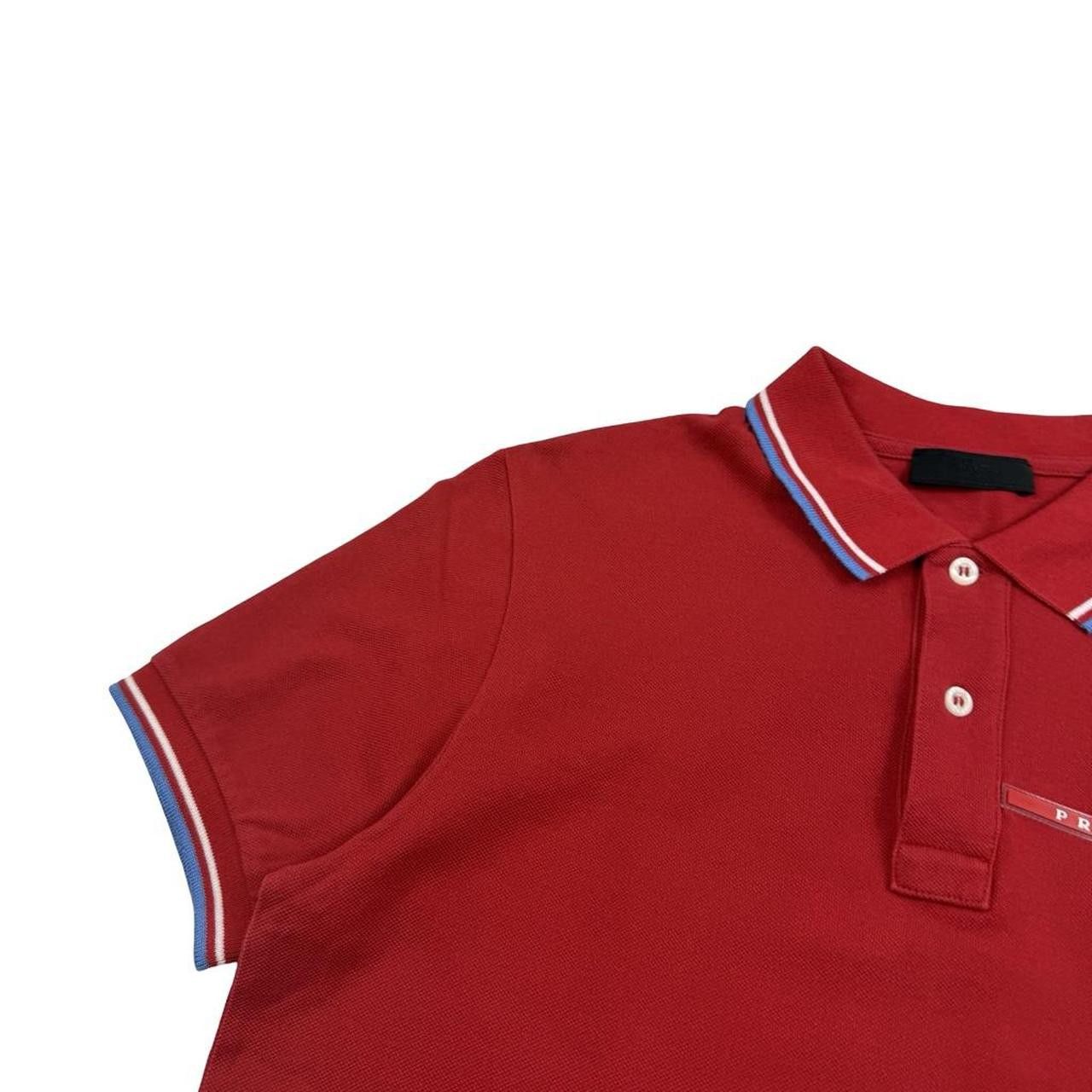 Prada Red Prada Sport Red Tab Polo Shirt - Medium Size US M / EU 48-50 / 2 - 3 Thumbnail