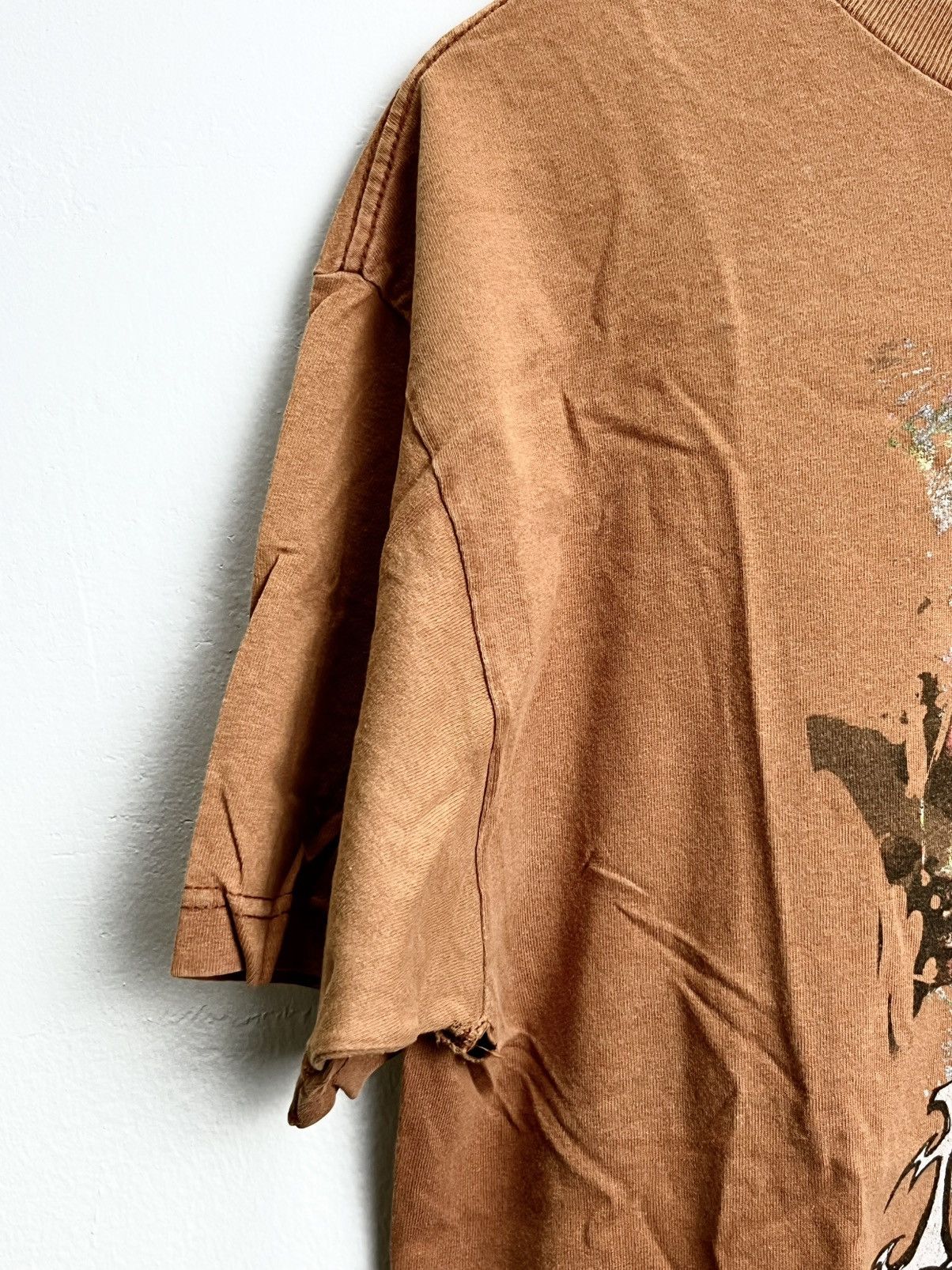 Jimi Hendrix Vintage 90s Jimi Hendrix Fade Orange Band T-Shirts Size US L / EU 52-54 / 3 - 3 Thumbnail
