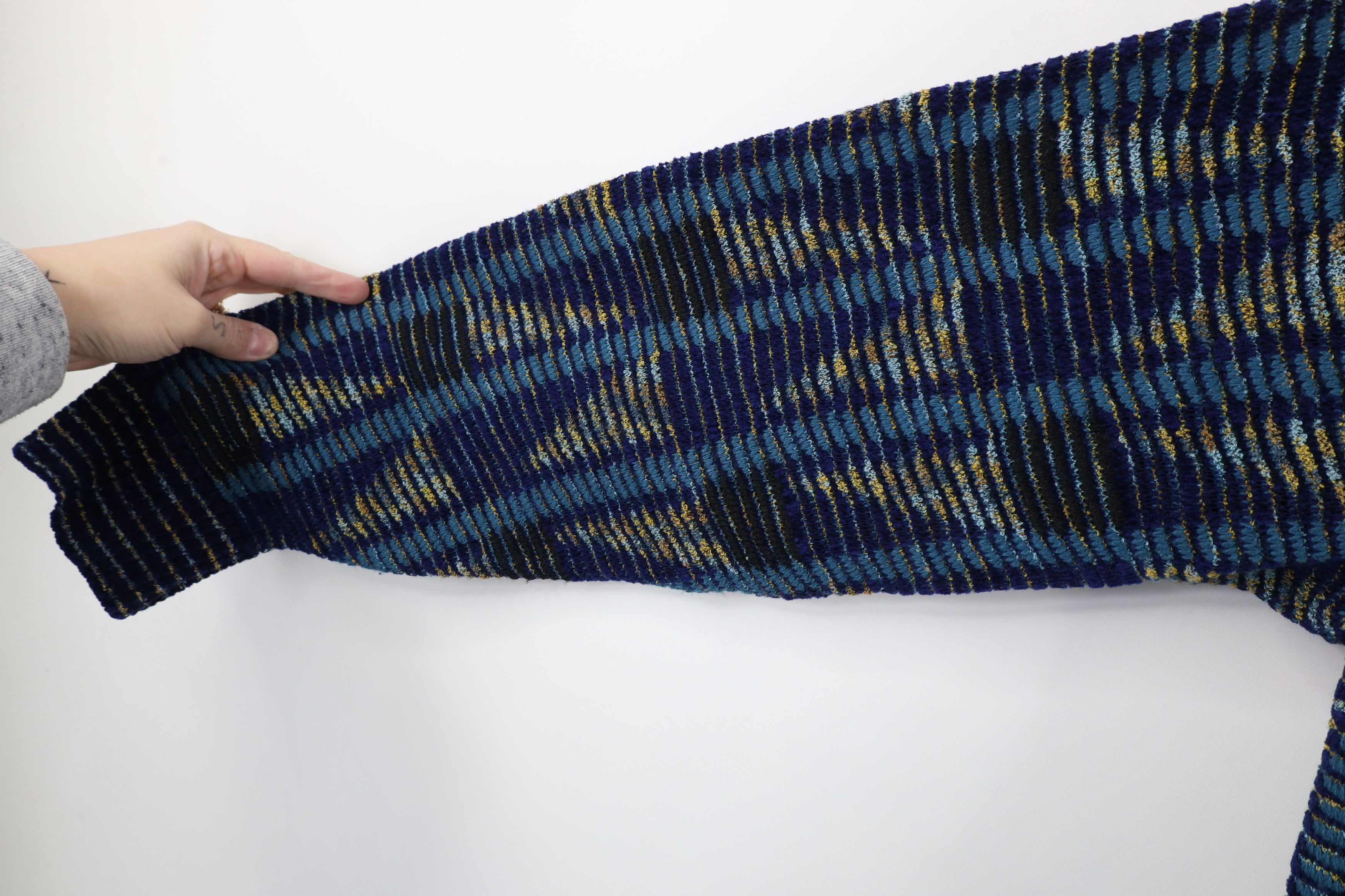 Vintage Vintage 90s Coogi Style Textured Knit Mock Neck Sweater Size US XL / EU 56 / 4 - 6 Thumbnail
