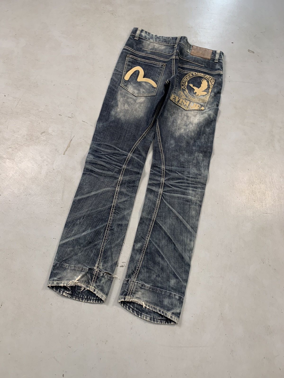 Japanese Brand Vintage Evisu inspired emboridered denim Size US 34 / EU 50 - 1 Thumbnail