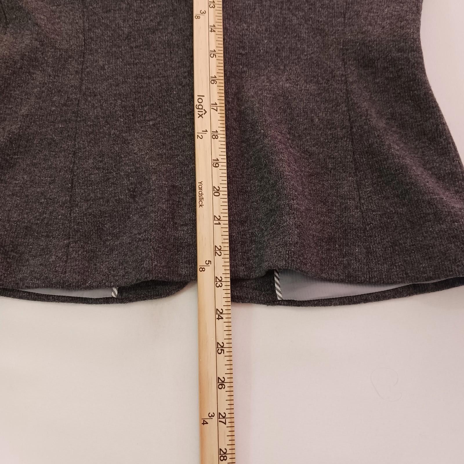 Banana Republic Banana Republic Italian Fabric Women's 6 Gray Wool Jacket Size M / US 6-8 / IT 42-44 - 6 Thumbnail