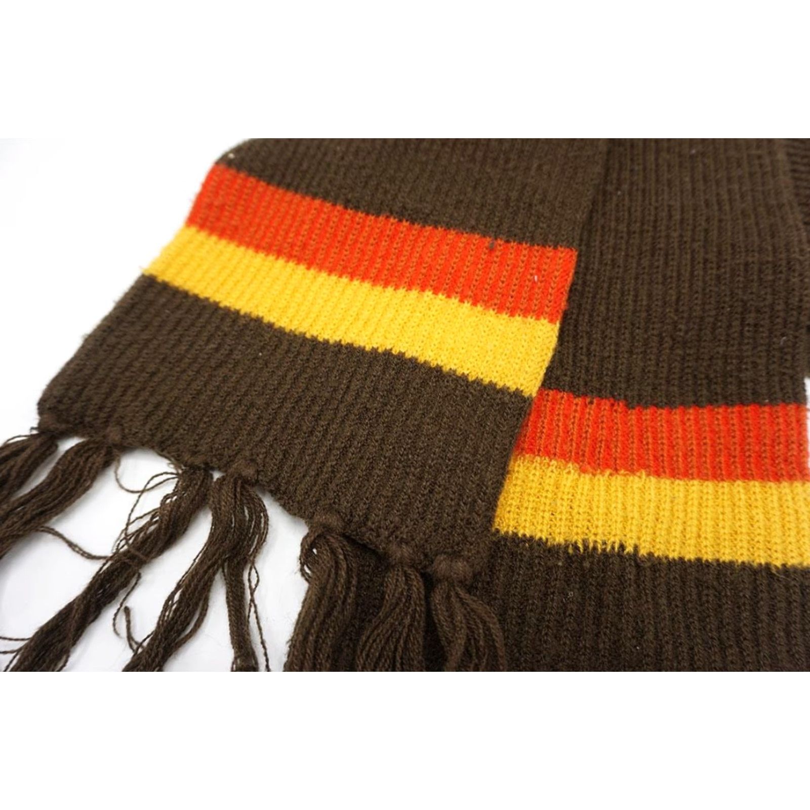 Vintage VINTAGE Striped Acrylic Winter Scarf 1970's Size ONE SIZE - 3 Thumbnail