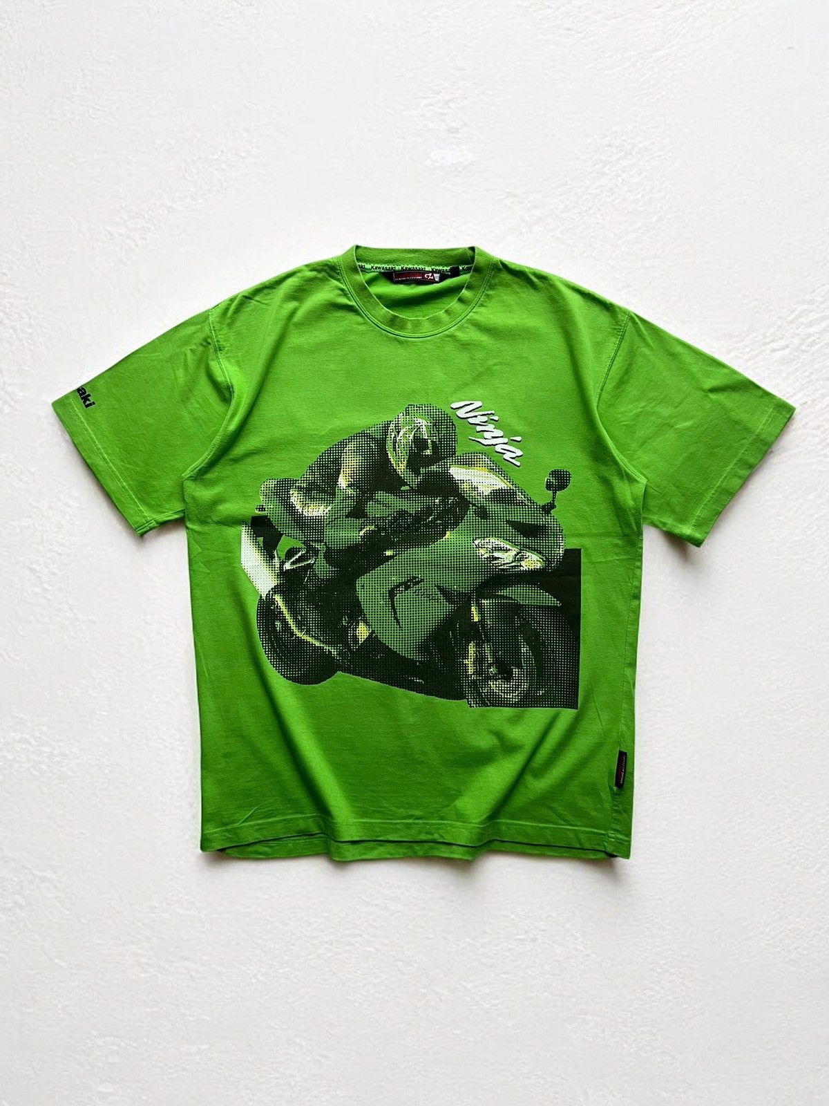Harley Davidson × Japanese Brand KAWASAKI NINJA JAPAN 🇯🇵 RACING TEE MOTORCYCLE VINTAGE T SHIRT Size US L / EU 52-54 / 3 - 1 Thumbnail