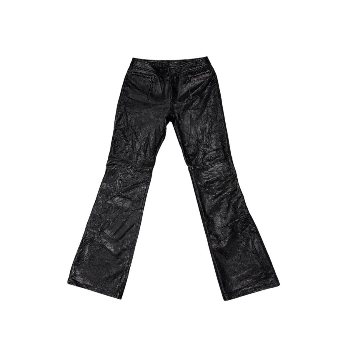 Hysteric Glamour × Le Grande Bleu (L.G.B.) × Leather Vintage Et Vous Bootcut Seditionaries Sheepskin Leather Pant Size 27" / US 4 / IT 40 - 1 Thumbnail