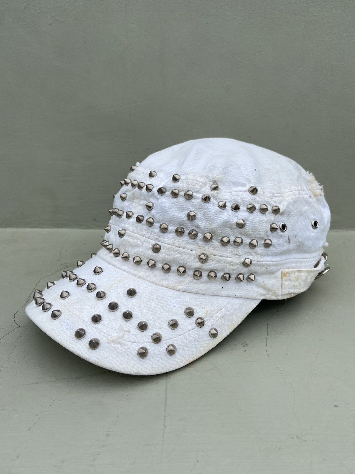 If Six Was Nine 2000s patrol hat studded with iron spikes Size ONE SIZE - 4 Thumbnail