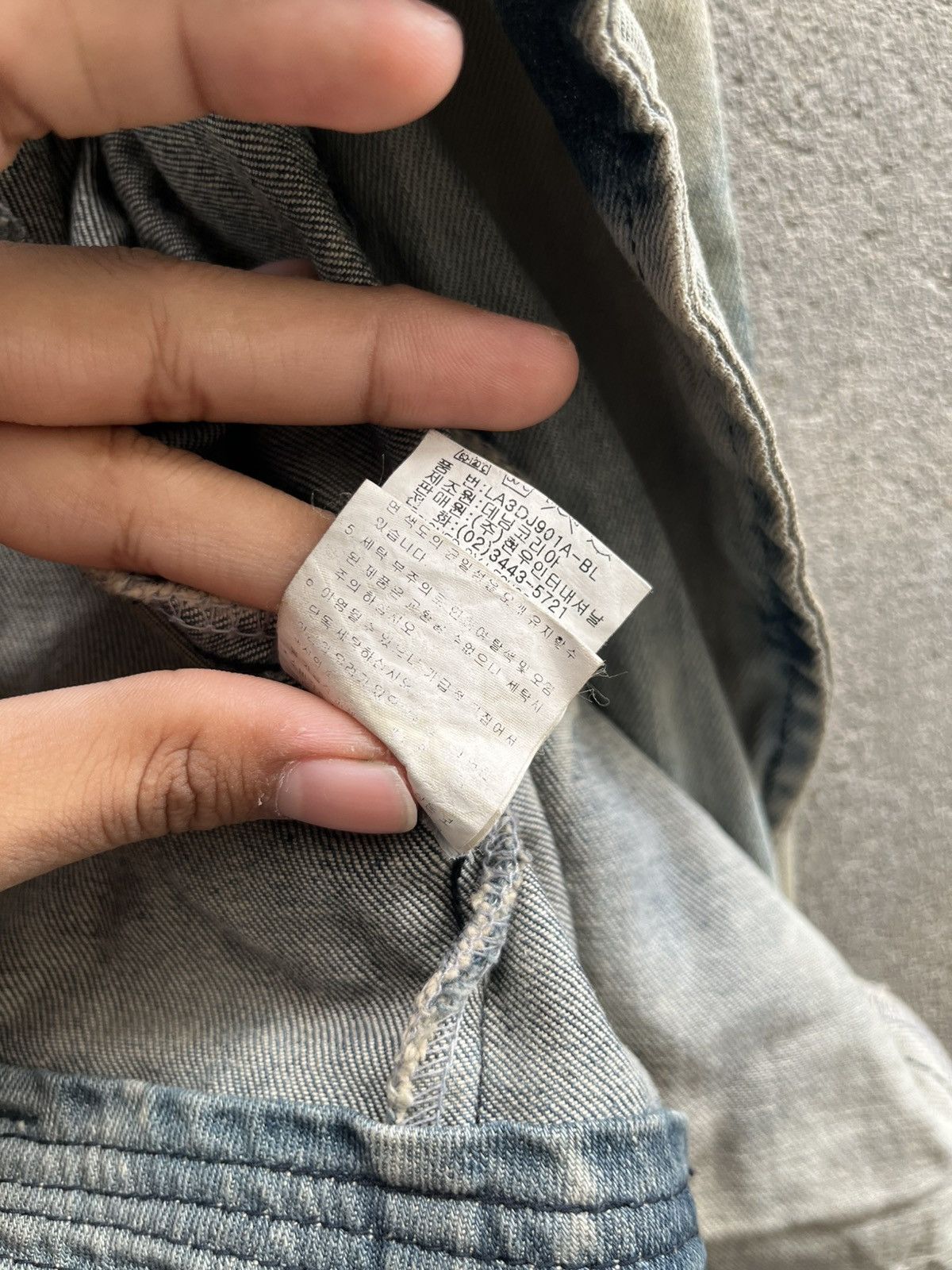 If Six Was Nine × Isamu Katayama Backlash × Le Grande Bleu (L.G.B.) Bleached Biker Denim Jacket – If Six Was Nine Vibe Size US S / EU 44-46 / 1 - 13 Thumbnail