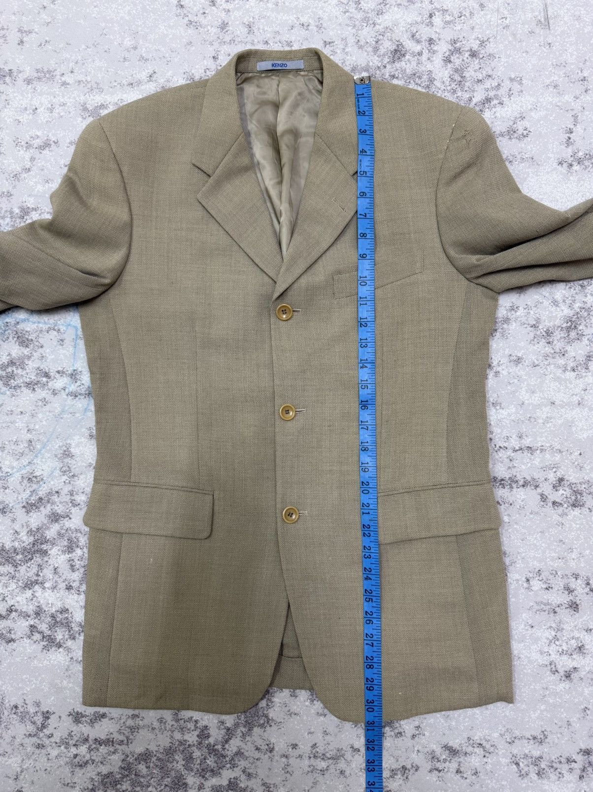 Kenzo VINTAGE 90s KENZO HOMME LINEN BLAZER Size 40S - 17 Thumbnail