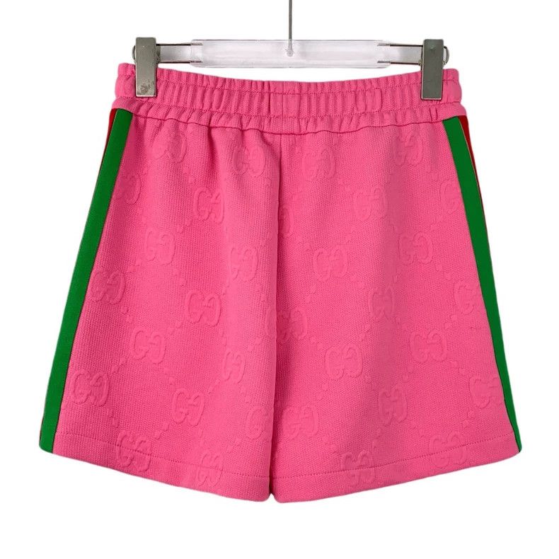 Gucci Gucci SizeXS Pink logo embossed drawstring casual shorts Size 25" / US 0 / IT 36 - 2 Thumbnail