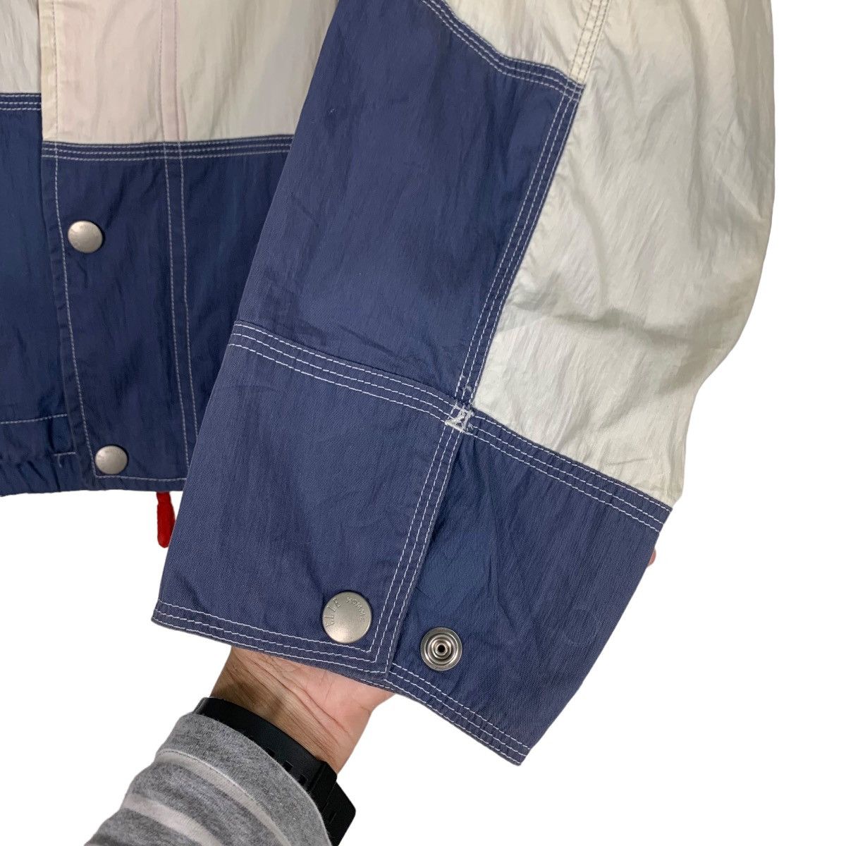 Japanese Brand ELLE Homme Colorblock Hooded Jacket #0432-C20 Size US M / EU 48-50 / 2 - 13 Thumbnail