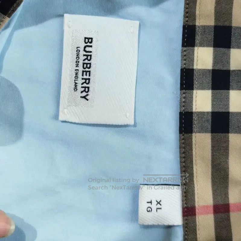 Burberry Burberry Light Blue Polyester Women's Shirt. Size XL / US 12-14 / IT 48-50 - 4 Thumbnail