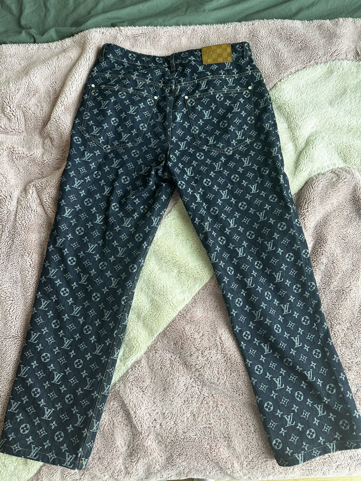 Louis Vuitton 🔥 Louis Vuitton Monogram Print Denim Size US 34 / EU 50 - 2 Thumbnail
