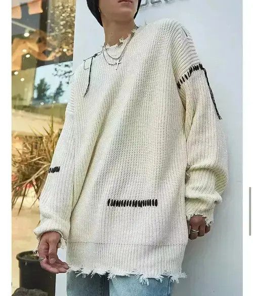 Other ripped street baggy sweater Size US L / EU 52-54 / 3 - 1 Thumbnail