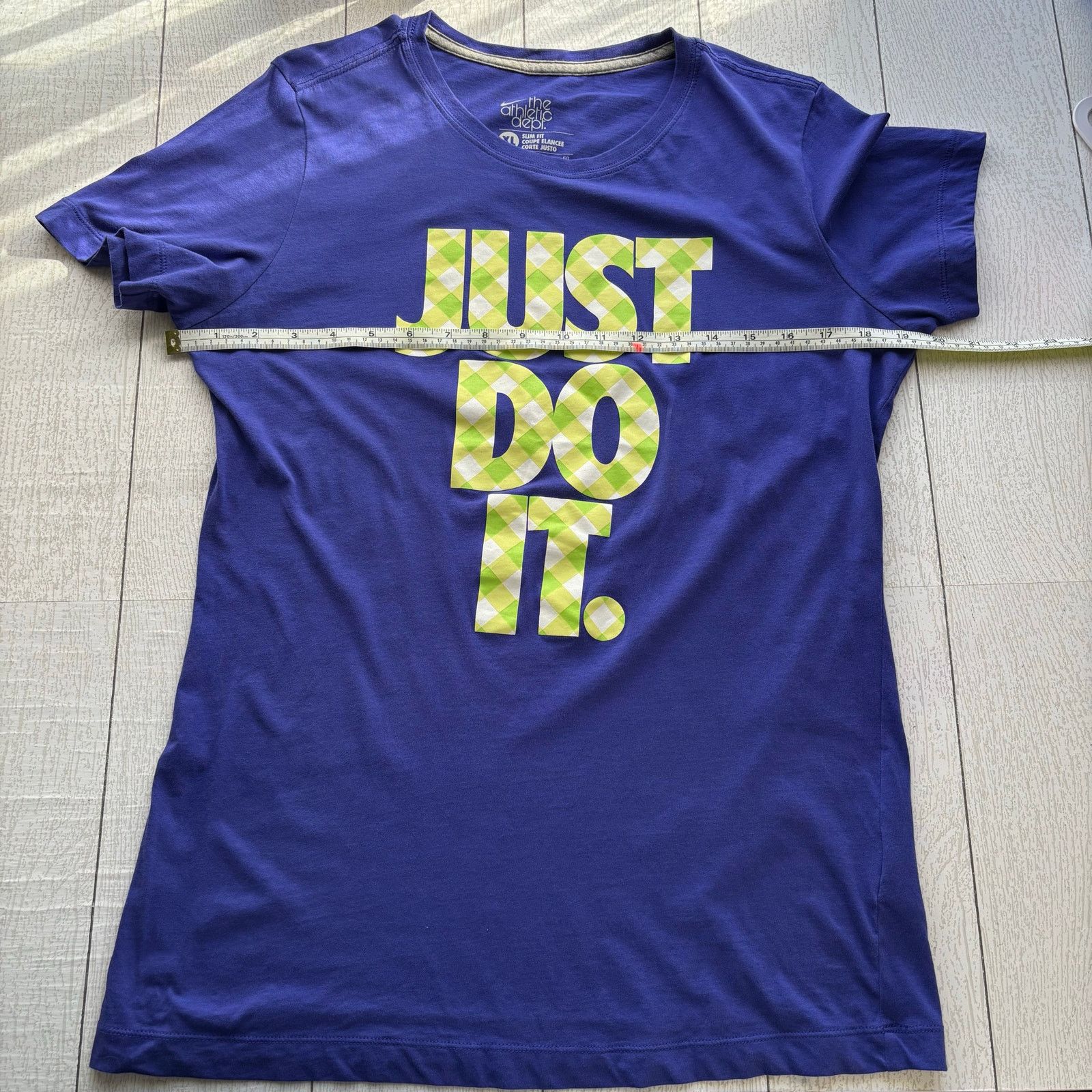Nike Nike The Athletic Dept Purple Just Do It Slim Fit T-Shirt XL Size XL / US 12-14 / IT 48-50 - 7 Thumbnail