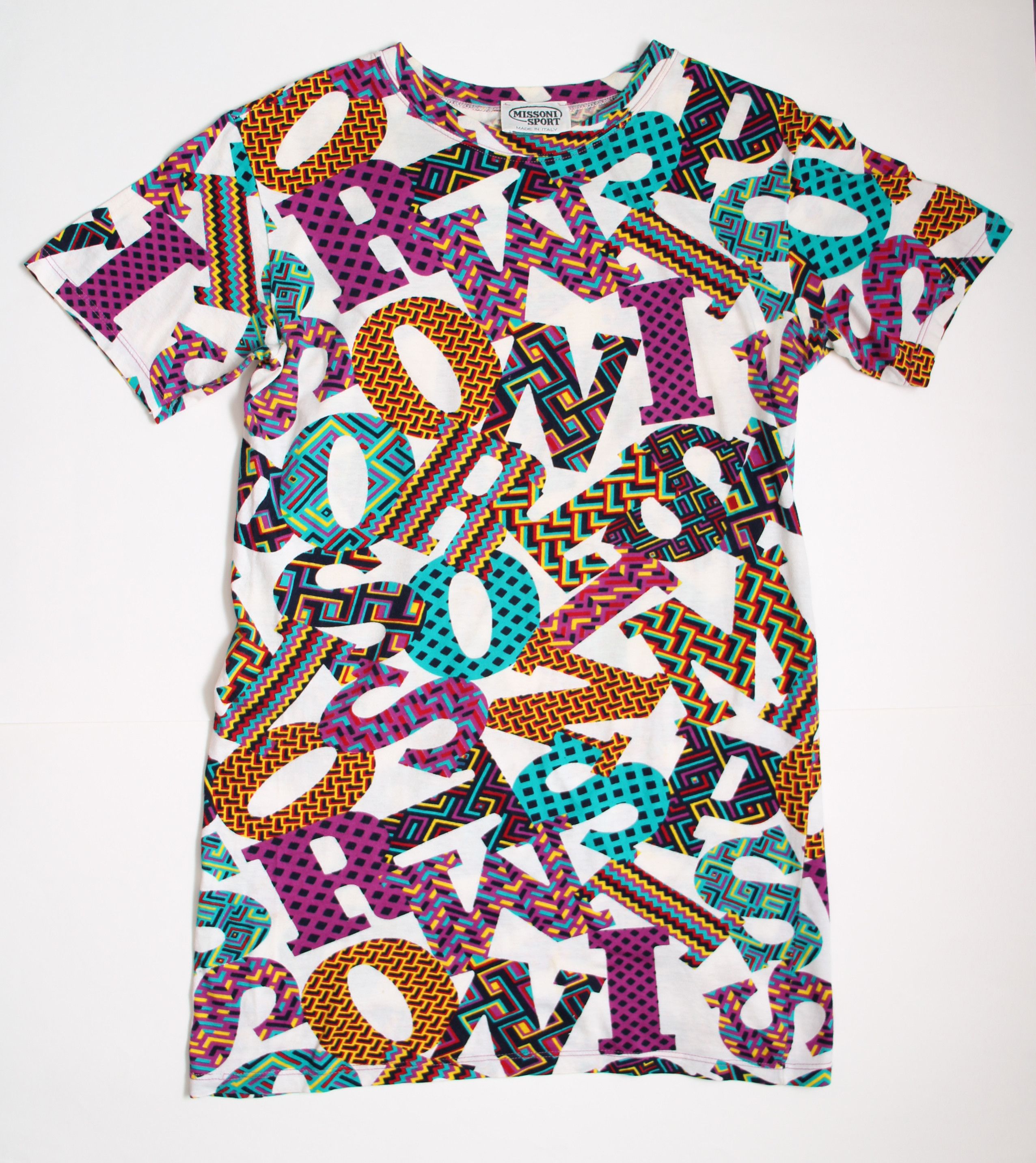 image of Missoni Sport Full Over Print Monogram Tee, Women's (Size XS)