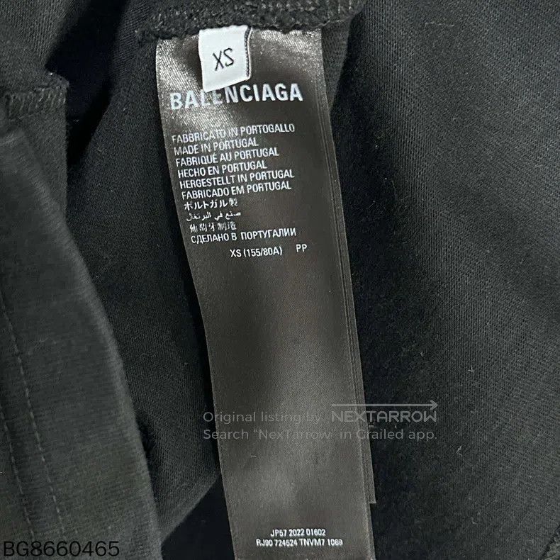Balenciaga Balenciaga Washed Distressed Short Sleeve Size US XS / EU 42 / 0 - 4 Thumbnail