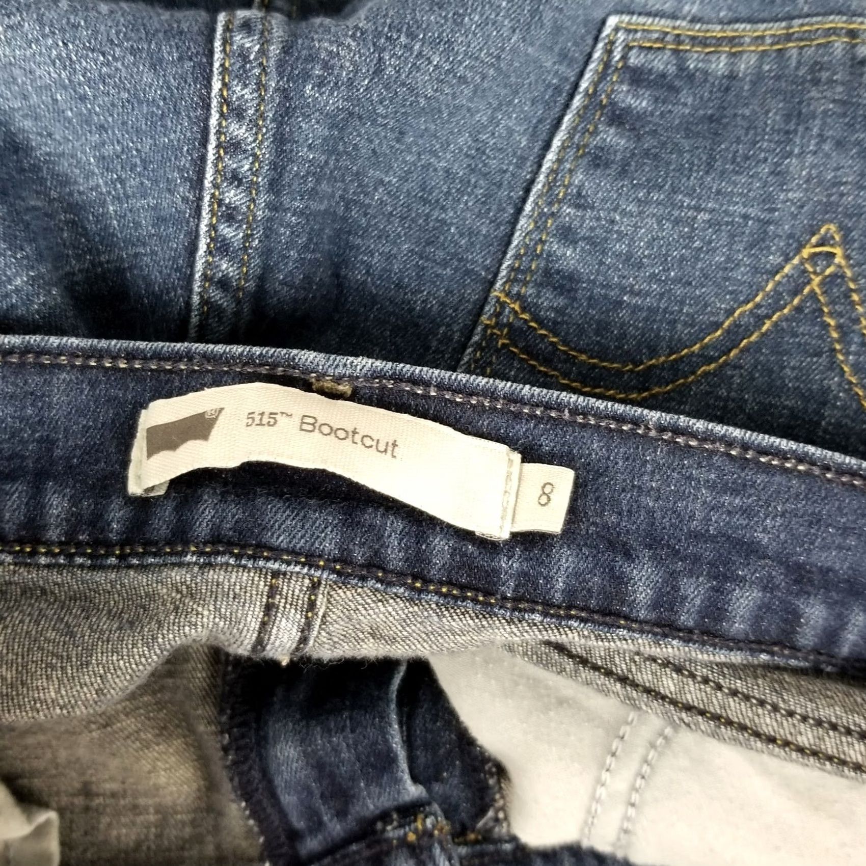 Levi's Levi's 515 Bootcut Jeans Womens 8 Dark Denim Western Light Wash Ranch Whiskers Jeans Regular 5-Pocket Blue Vintage Mens? Size 30" / US 8 / IT 44 - 7 Thumbnail