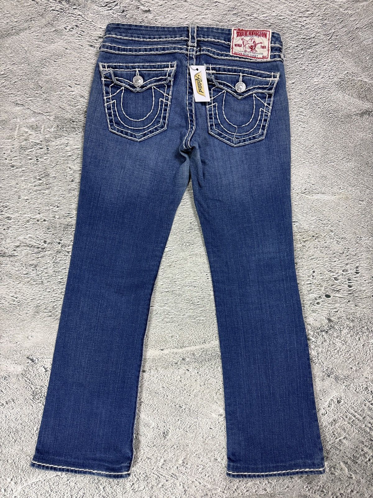 True Religion True Religion blue jeans white thick stitching Billy Size 30" / US 8 / IT 44 - 1 Thumbnail