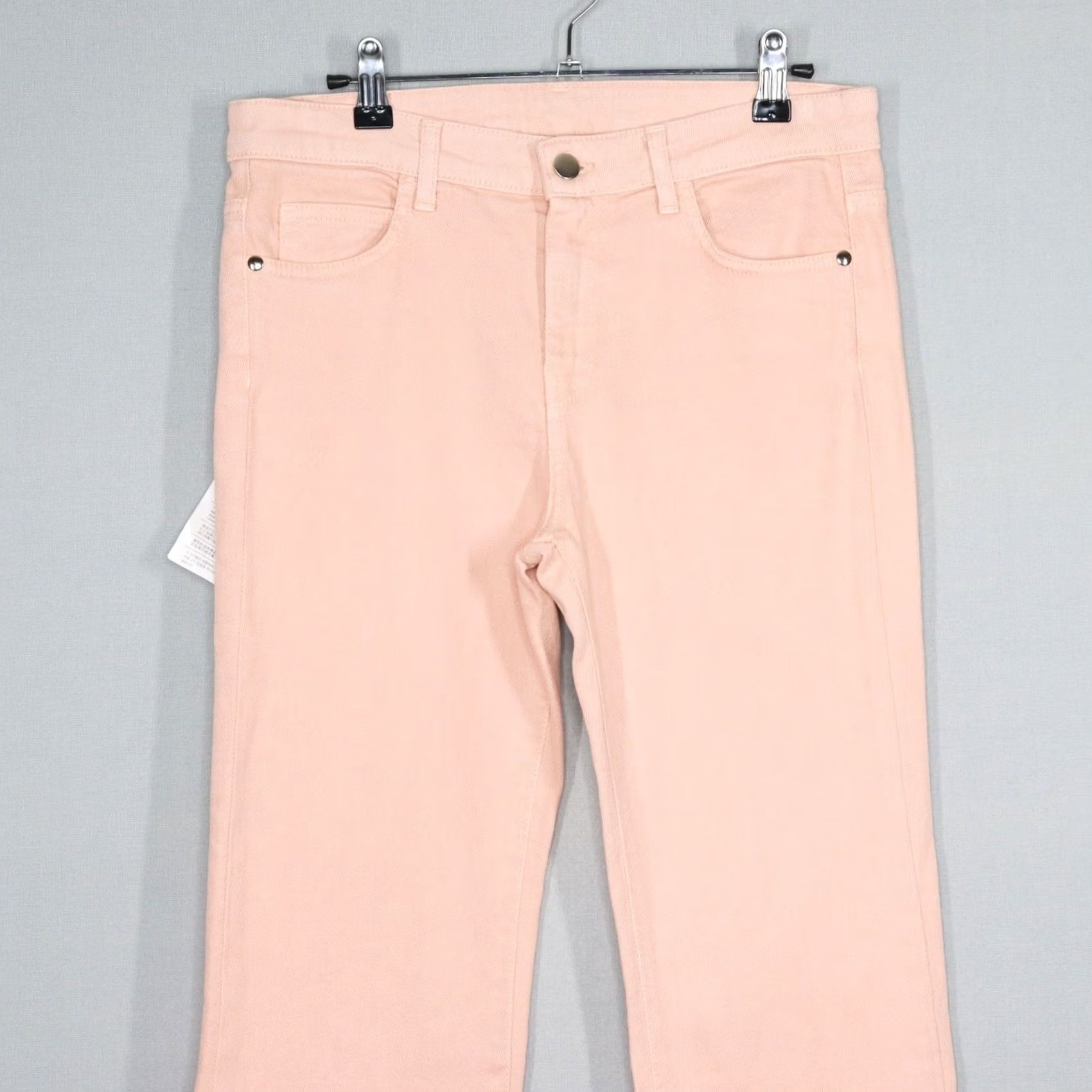Vintage L'autre Chose Jeans Womens 29 Blush Pink Flare Leg Made in Italy NWT Denim Zip Adult Womens Size 29" - 2 Thumbnail