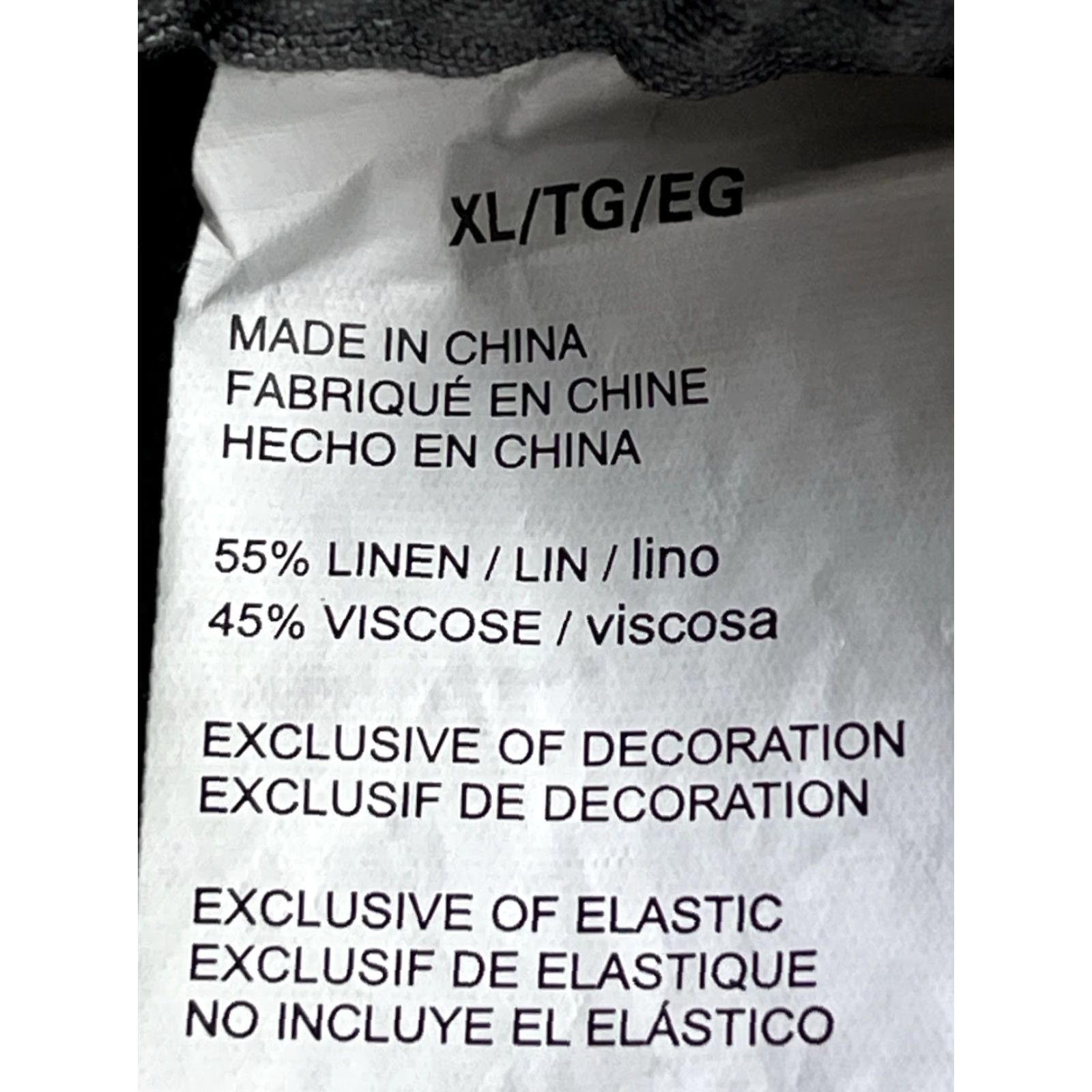Cubavera **Cubavera Mens Linen-Blend Drawstring Elastic Gray Casual Shorts Size XL** User: **Cubavera Mens Linen-Blend Drawstring Gray Casual Shorts Size XL** Size US 36 / EU 52 - 7 Thumbnail