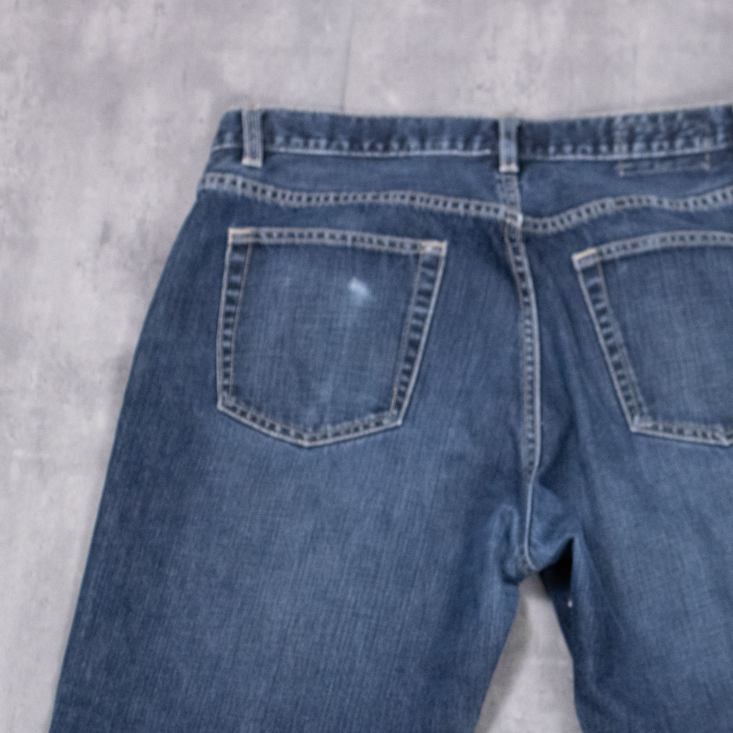 Banana Republic Vintage Y2K Banana Republic Baggy Indigo Denim Jeans Size US 34 / EU 50 - 15 Thumbnail
