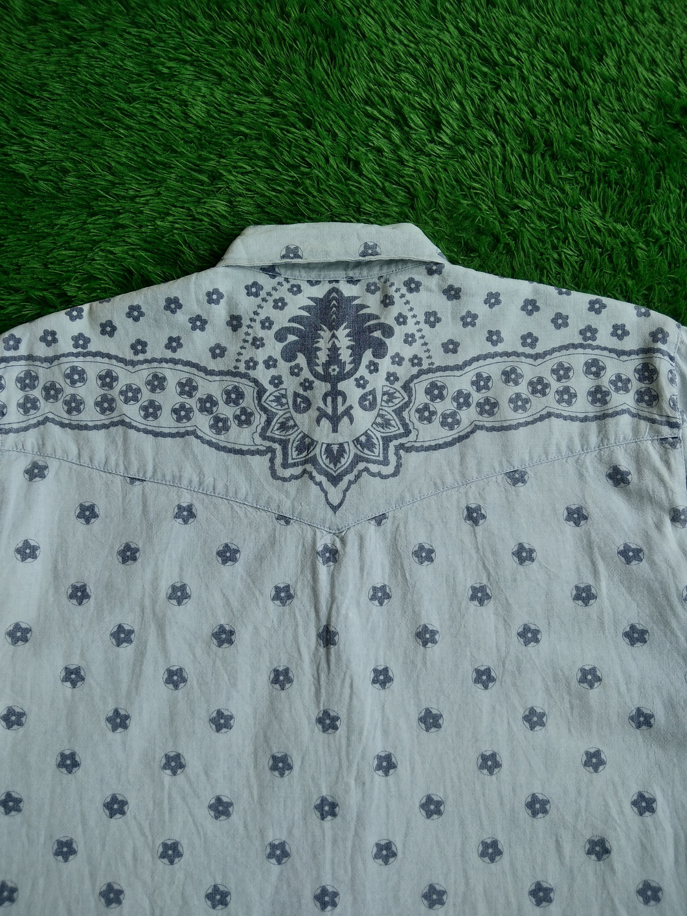 If Six Was Nine × Japanese Brand × Kapital Vtg 90s PEPE All Over Print Boxy Snap Button Shirt Size US M / EU 48-50 / 2 - 3 Thumbnail